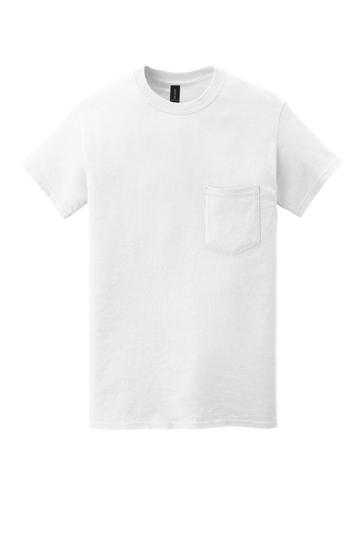 Heavy Cotton 100% Cotton Pocket T-Shirt