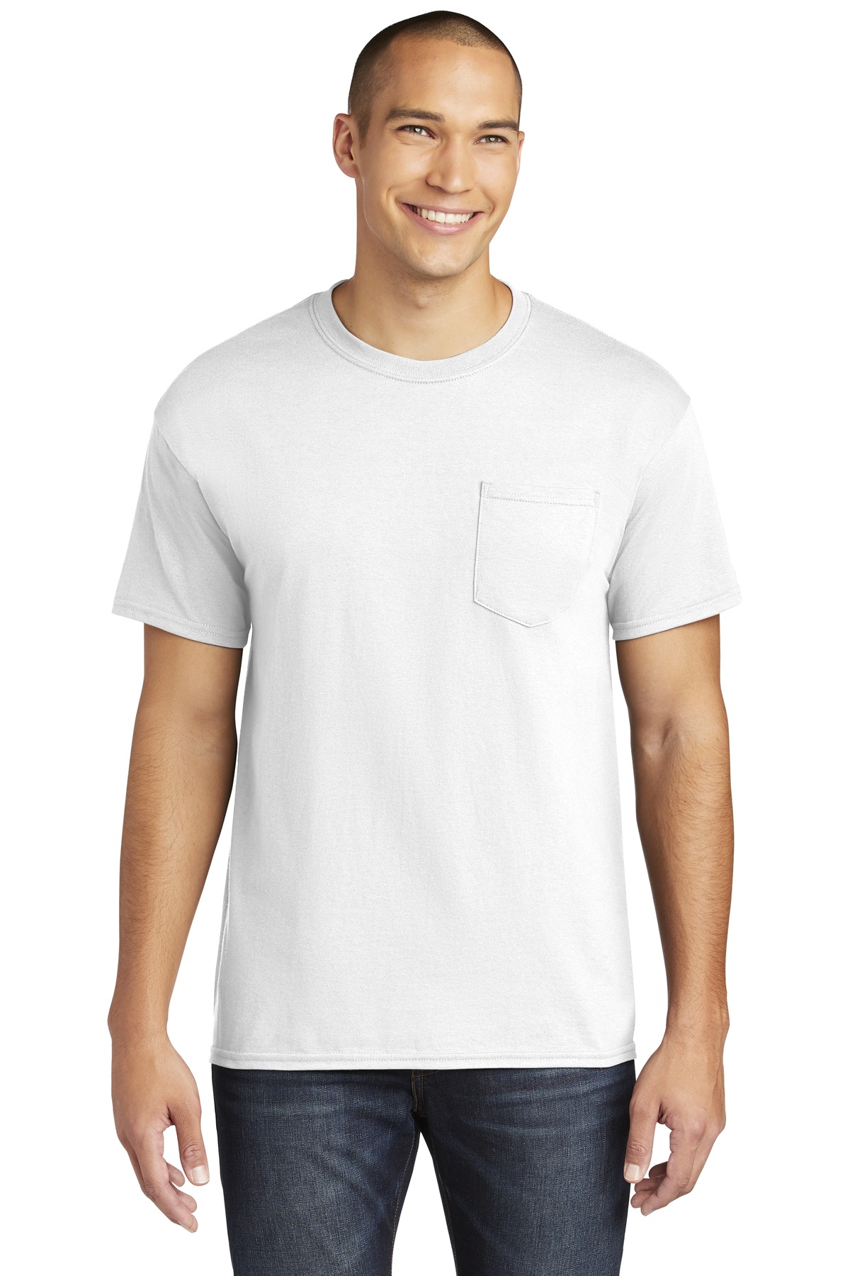 Heavy Cotton 100% Cotton Pocket T-Shirt