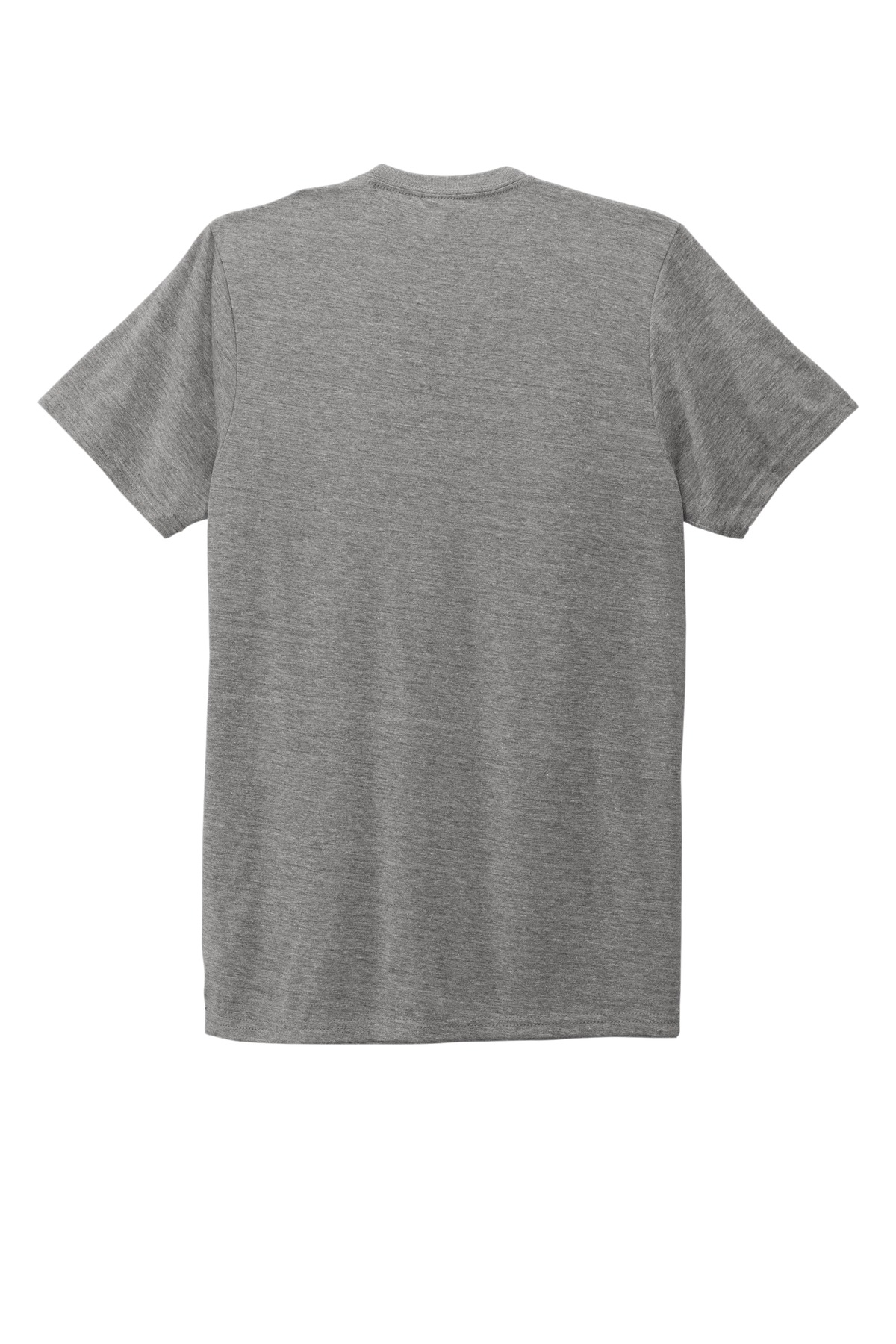 Unisex Tri-Blend Tee Aluminum Grey - back flat