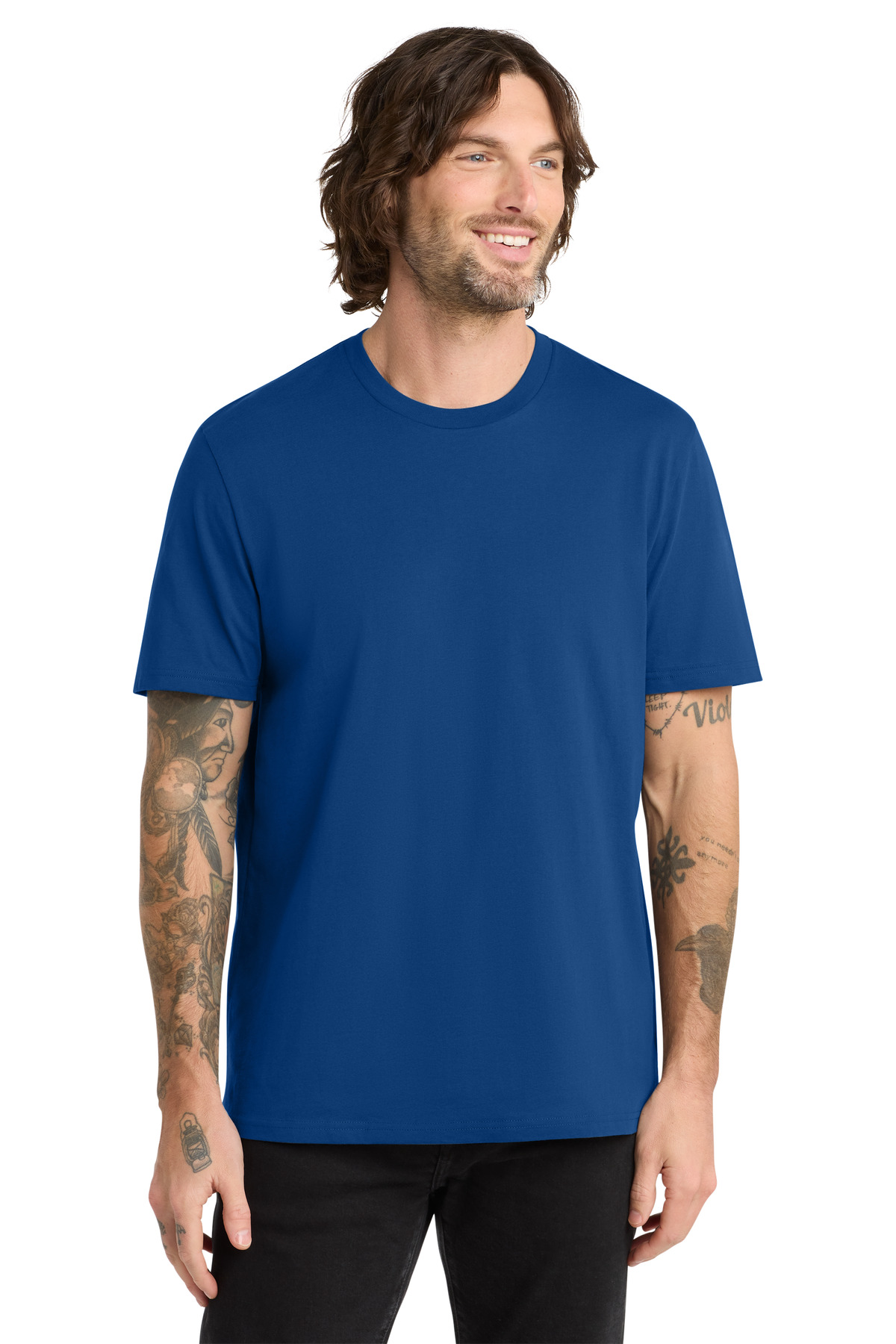 Unisex Organic Cotton Tee Andromeda Blue - front