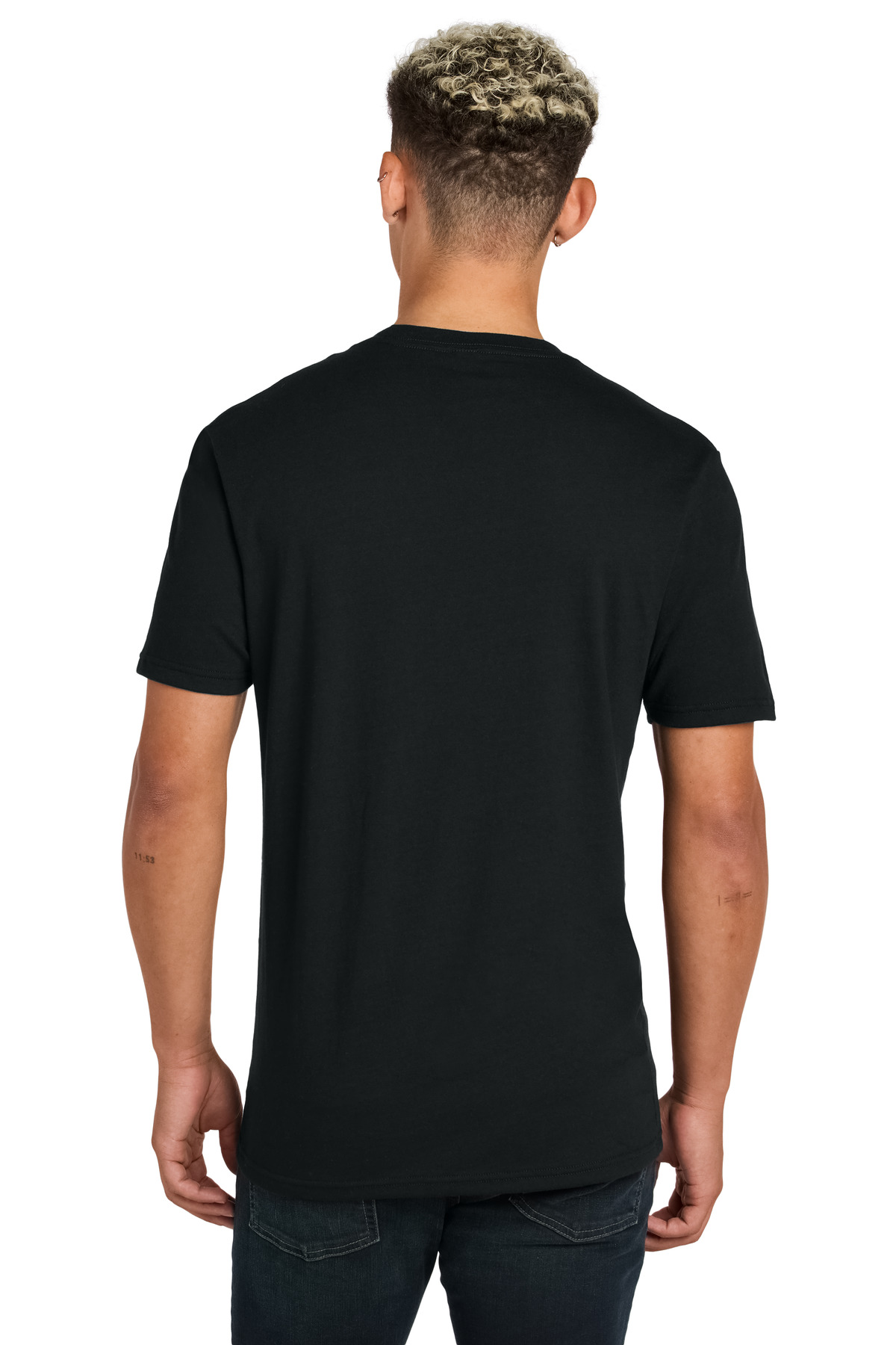Unisex Recycled Blend Tee Deep Black - back