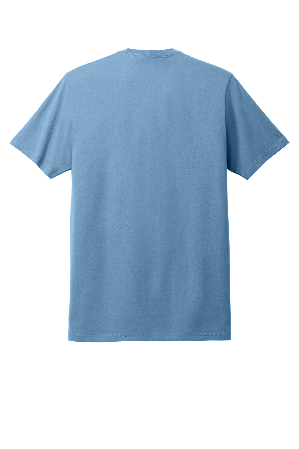 Unisex Heavyweight Recycled Cotton Tee Arctic Blue - back flat