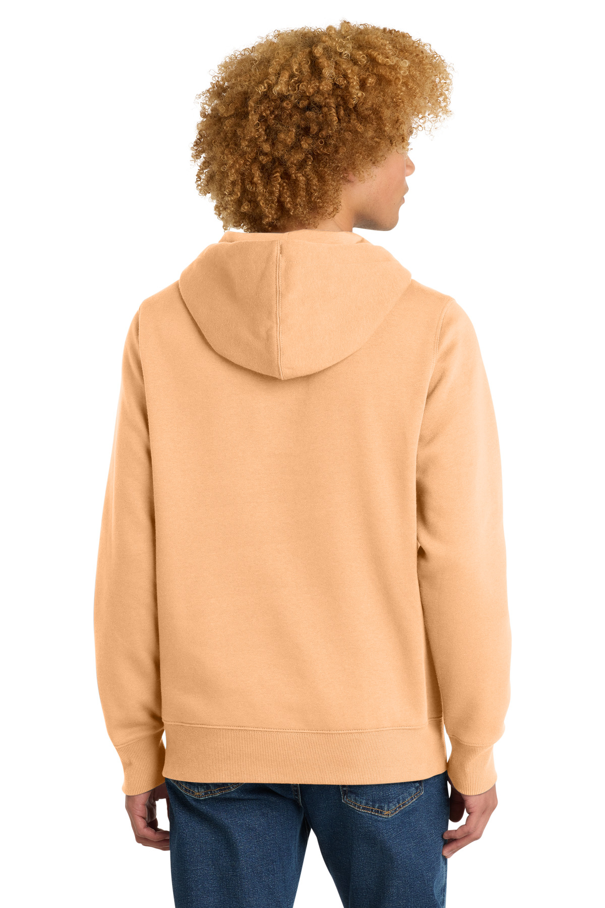 Perfect Weight Fleece Hoodie Apricot - back