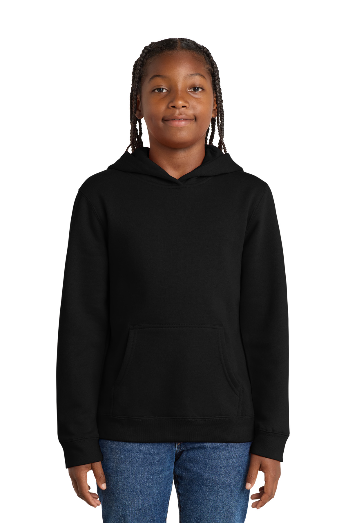 Youth V.I.T. Fleece Hoodie Black - front