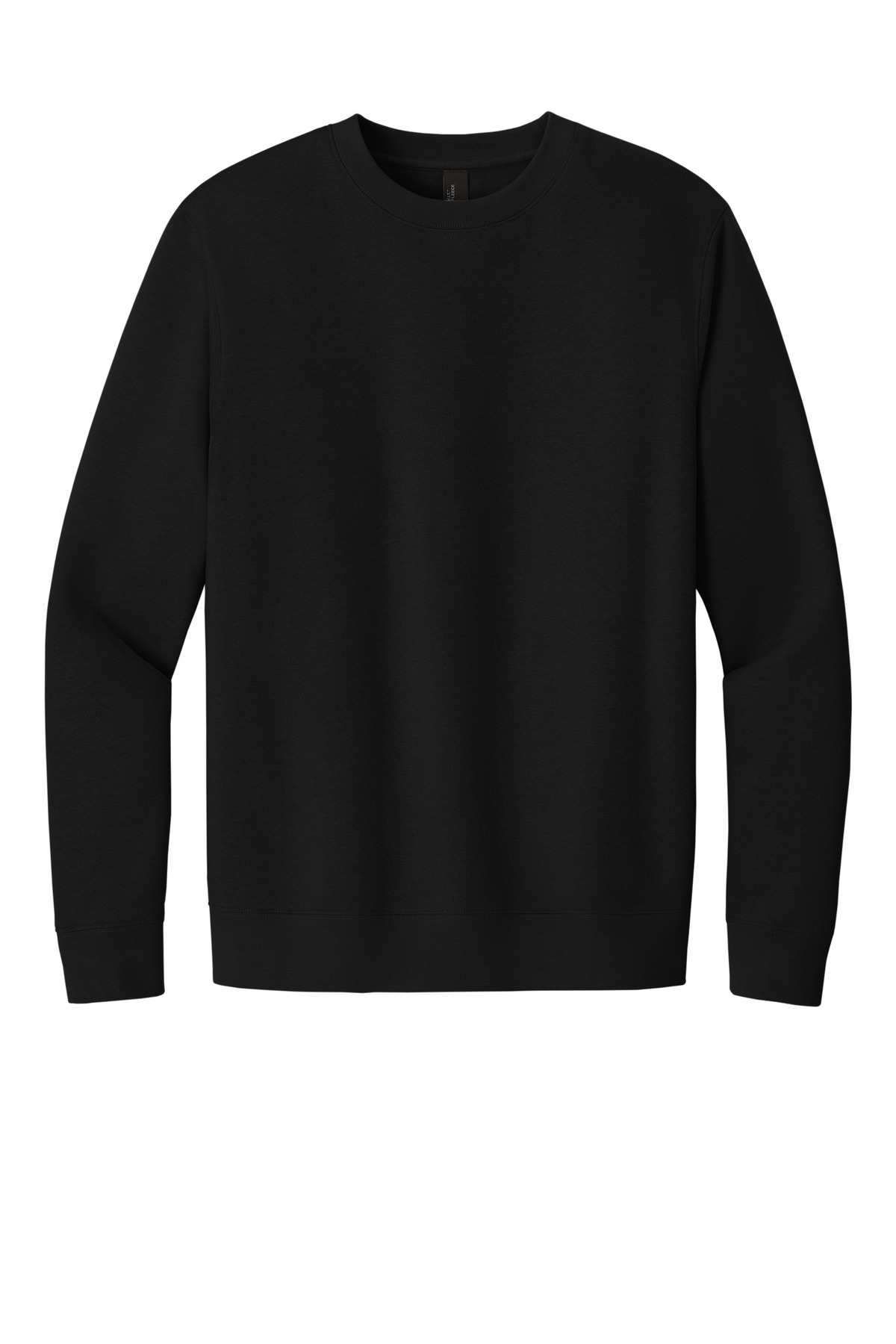 V.I.T. Fleece Crew Black - front flat