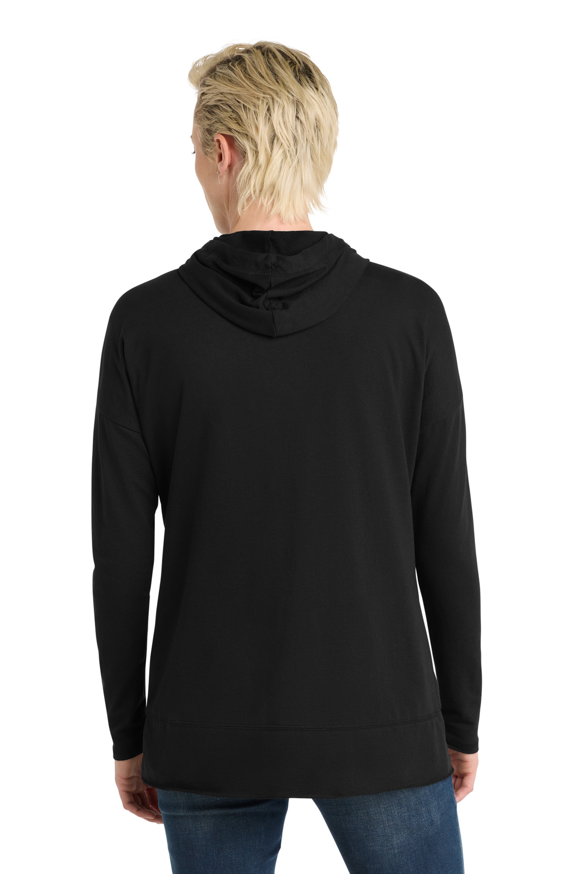 Women's Featherweight French Terry Hoodie Black - back