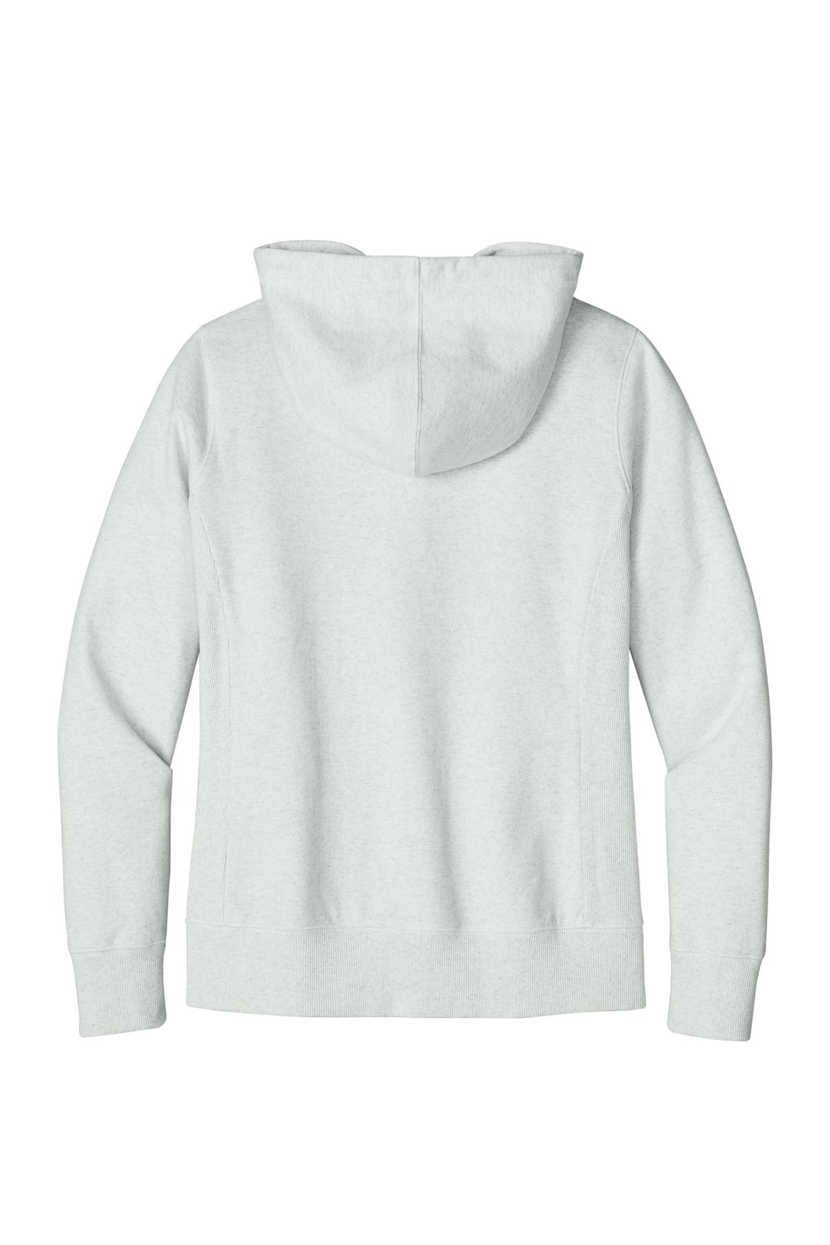 Women's Re-Fleece Full-Zip Hoodie Ash - back flat