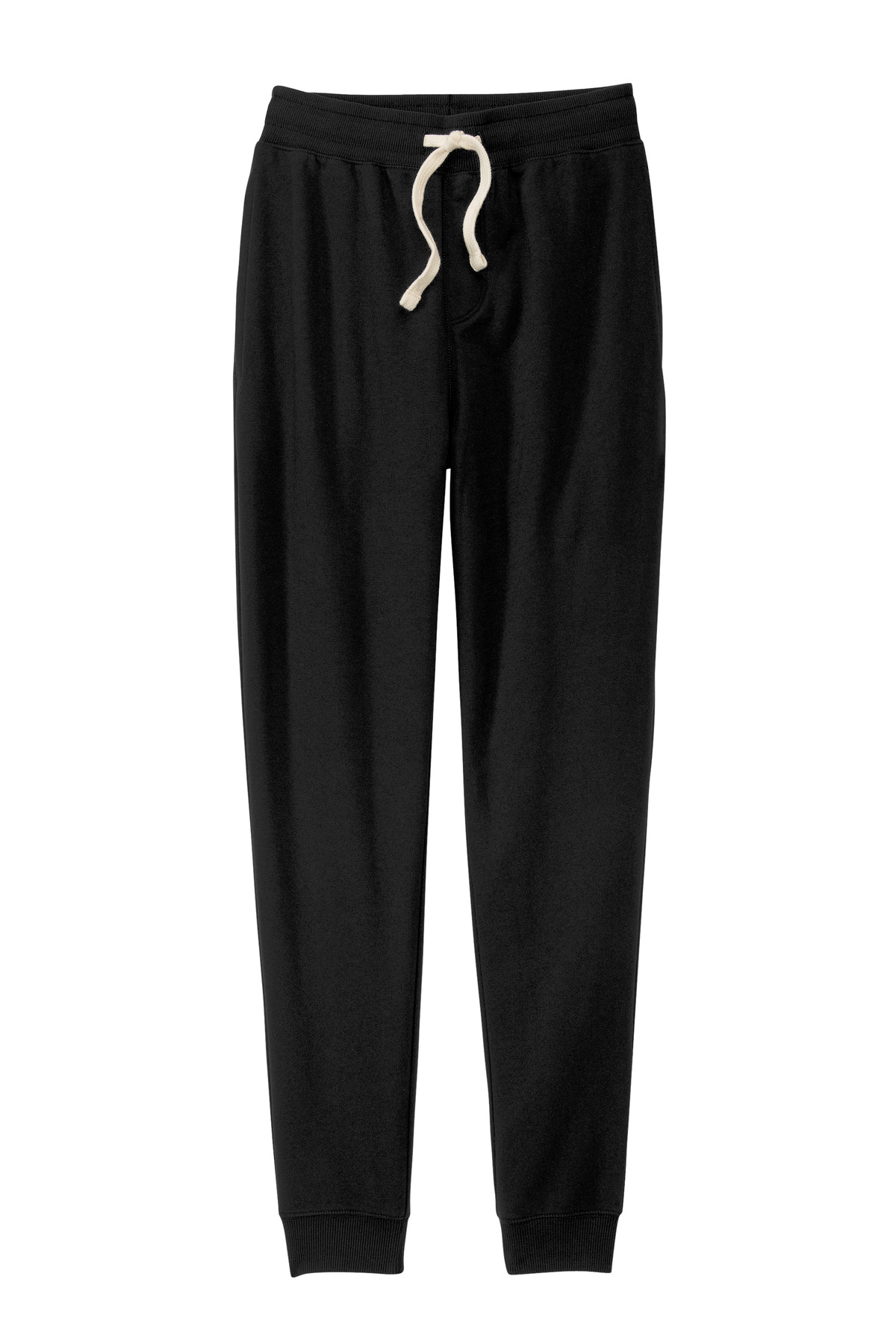 Re-Fleece Jogger Black - front flat