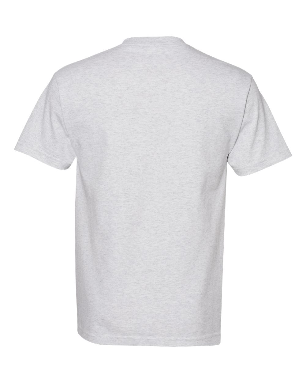 Unisex Heavyweight Cotton Tee Ash Grey - back