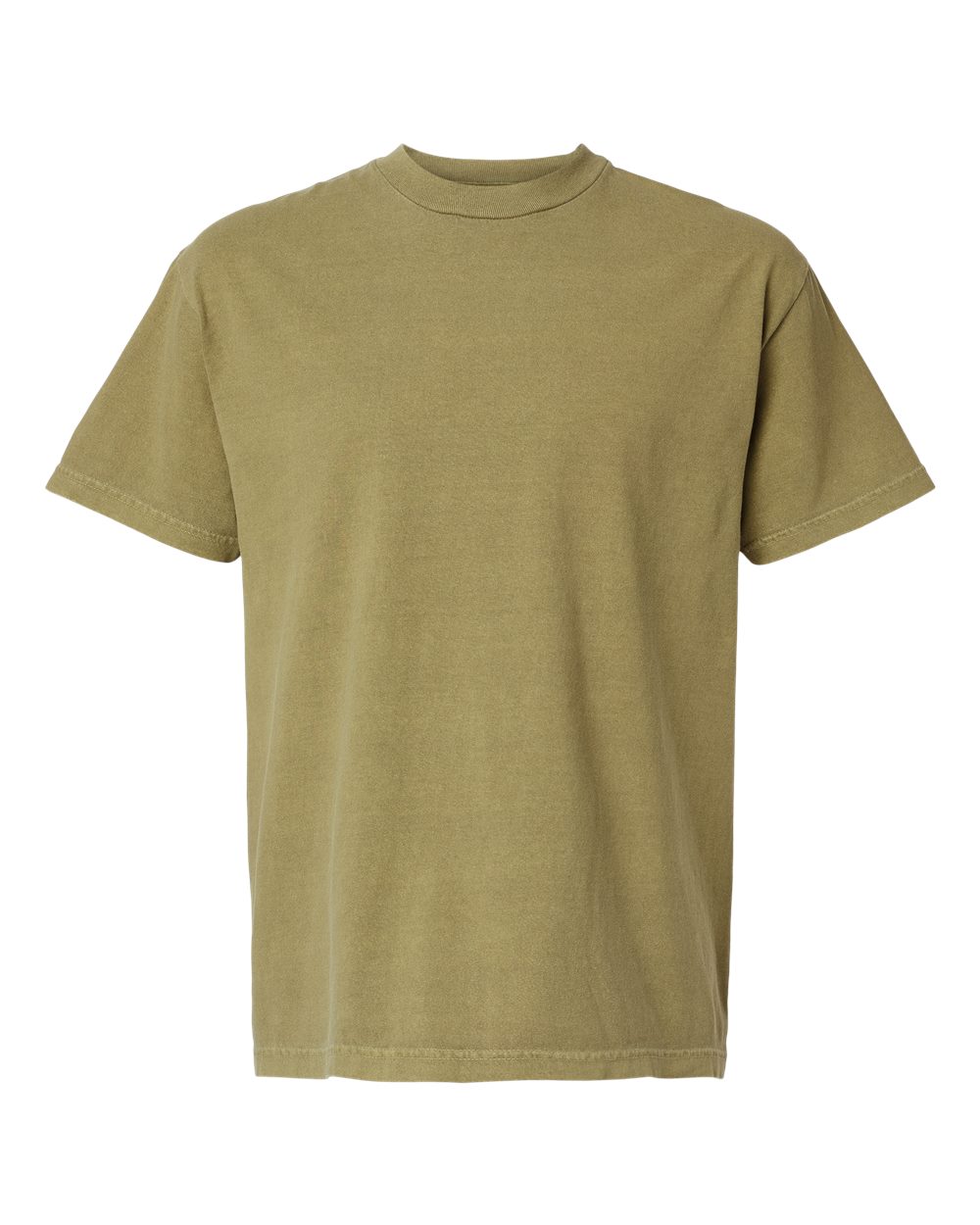 Unisex Garment-Dyed Heavyweight Cotton Tee Faded Army - front