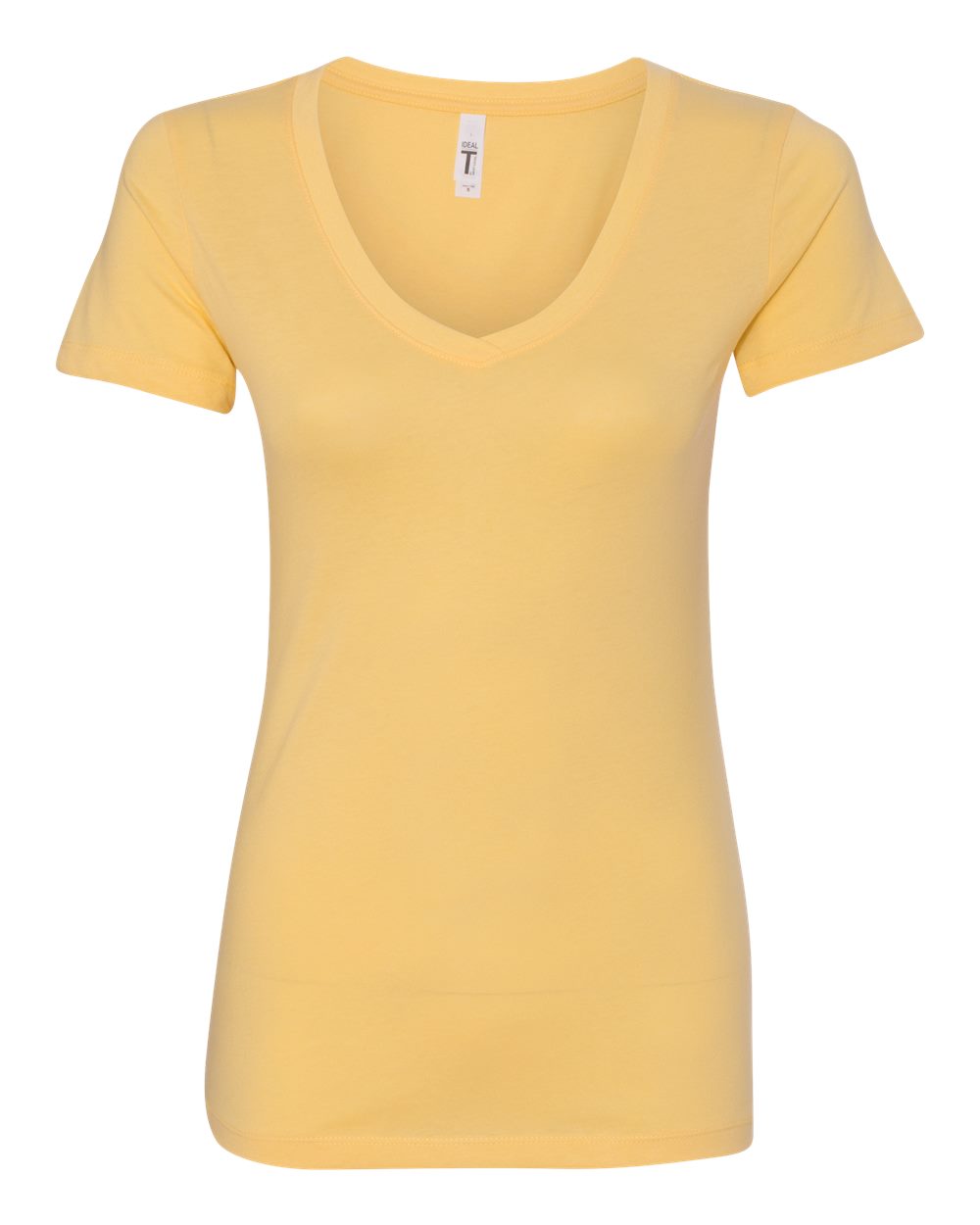 Women's Ideal V-Neck T-Shirt Banana Cream - front