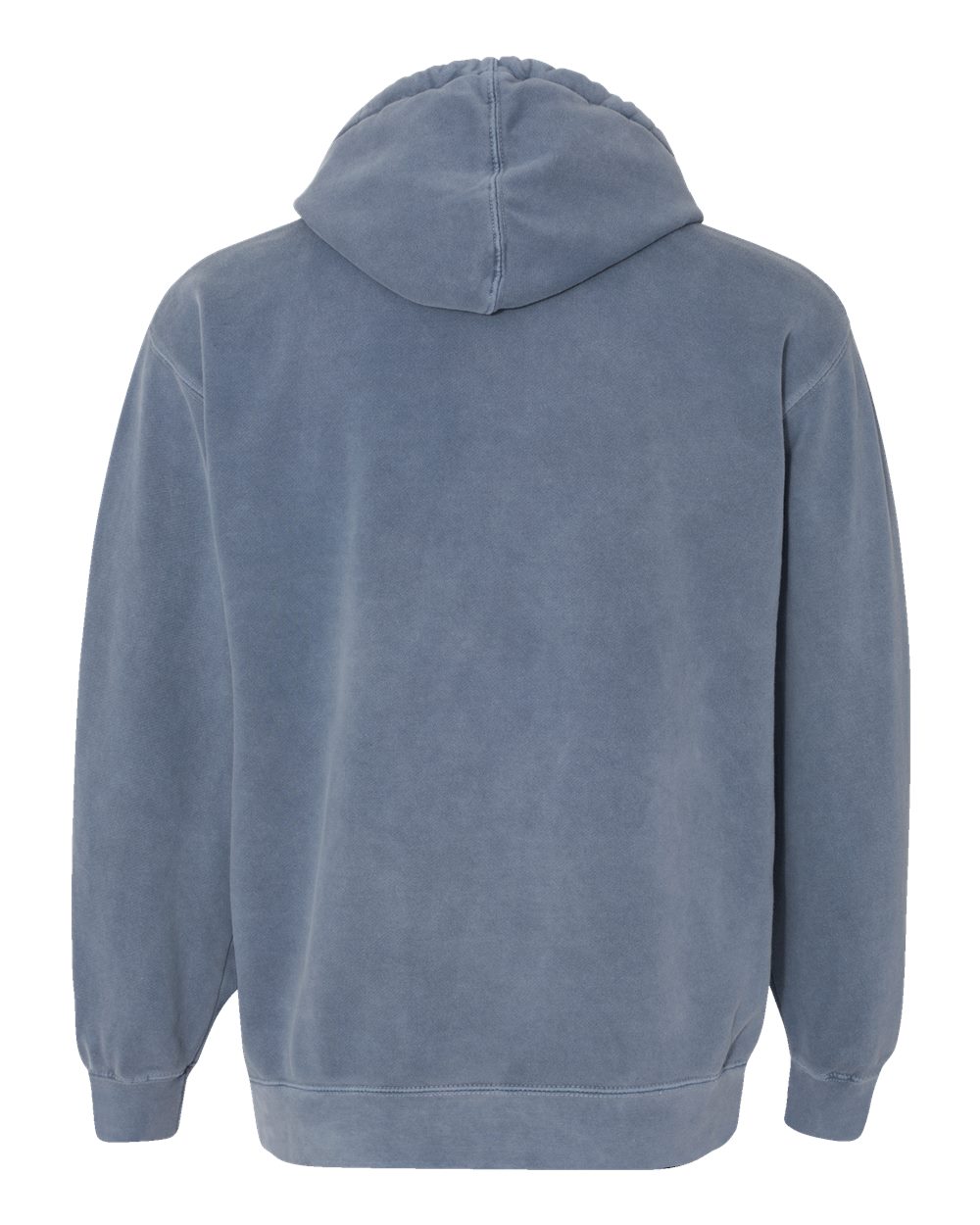 Unisex Garment-Dyed Hooded Sweatshirt Blue Jean - back