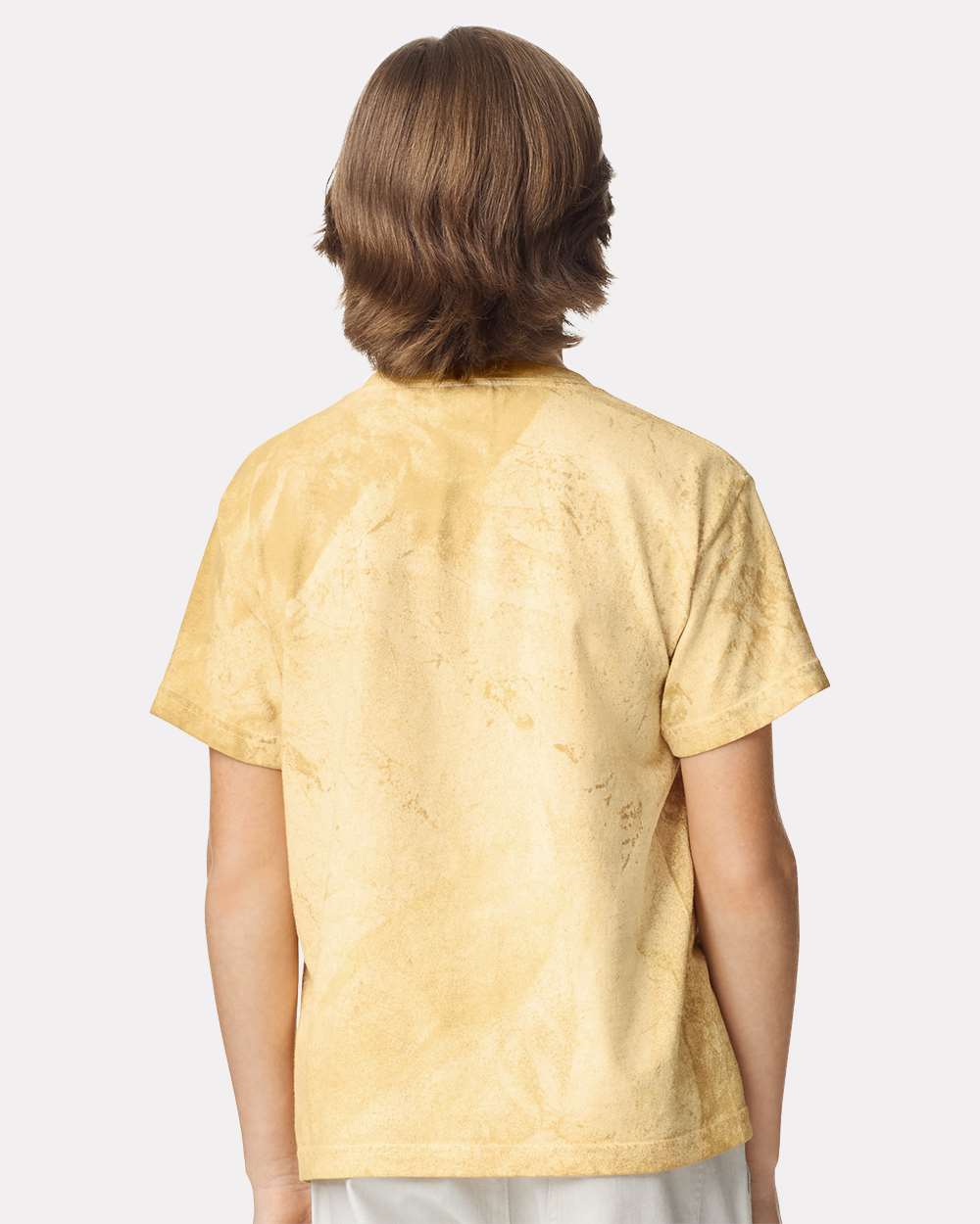 Youth Colorblast Heavyweight T-Shirt Citrine - model back