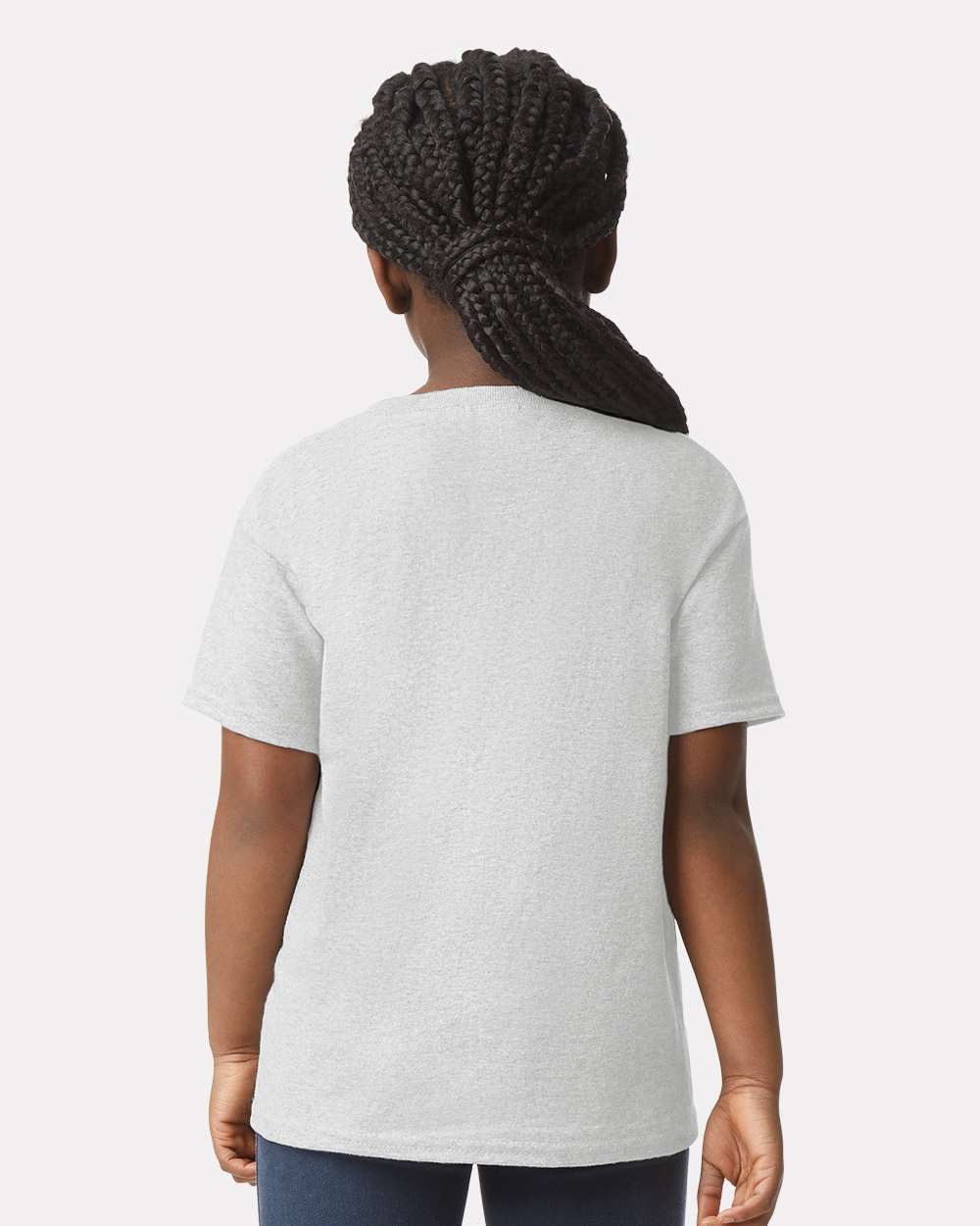 Youth Ultra Cotton T-Shirt Ash - model back