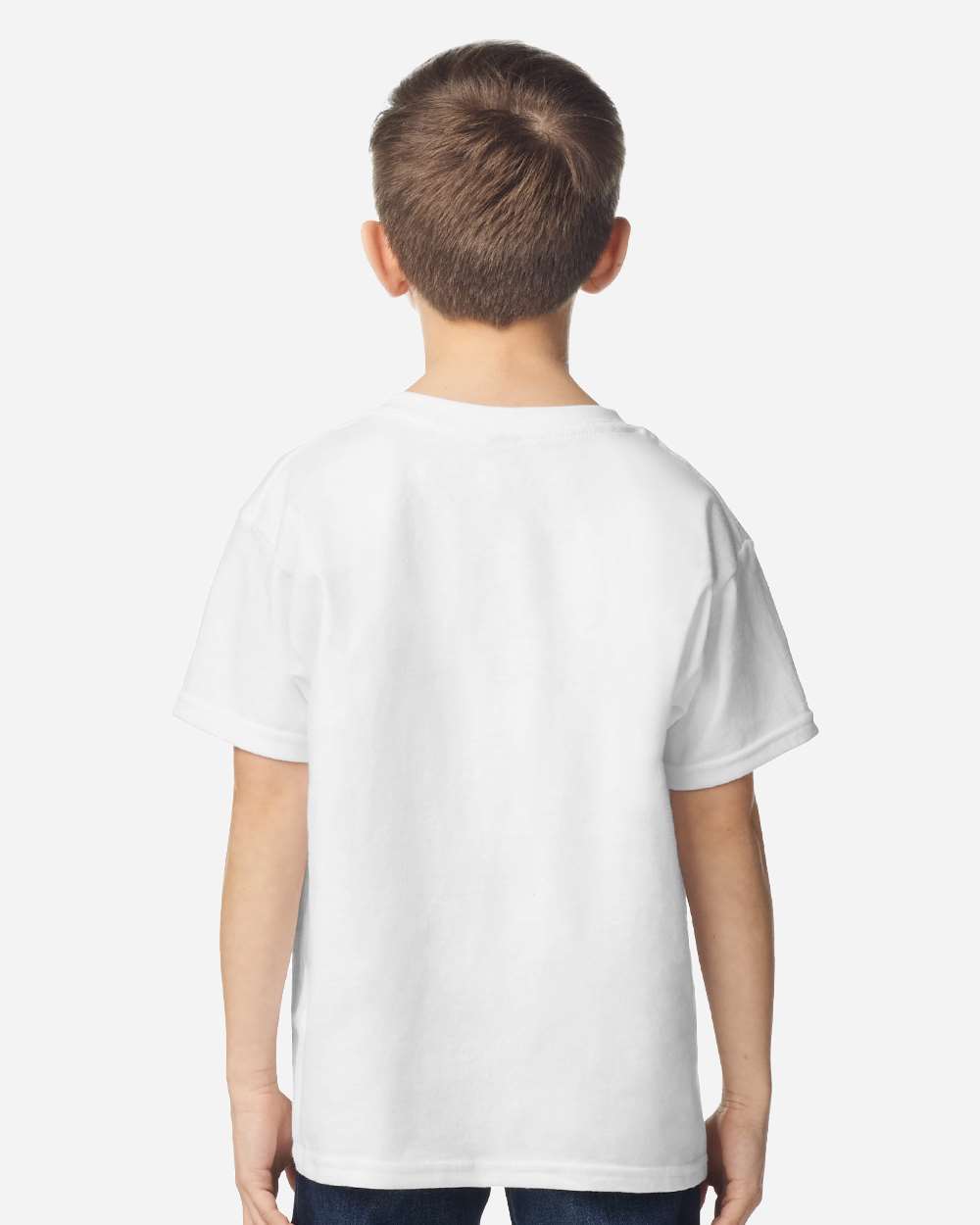 Youth Ultra Cotton T-Shirt White - model back