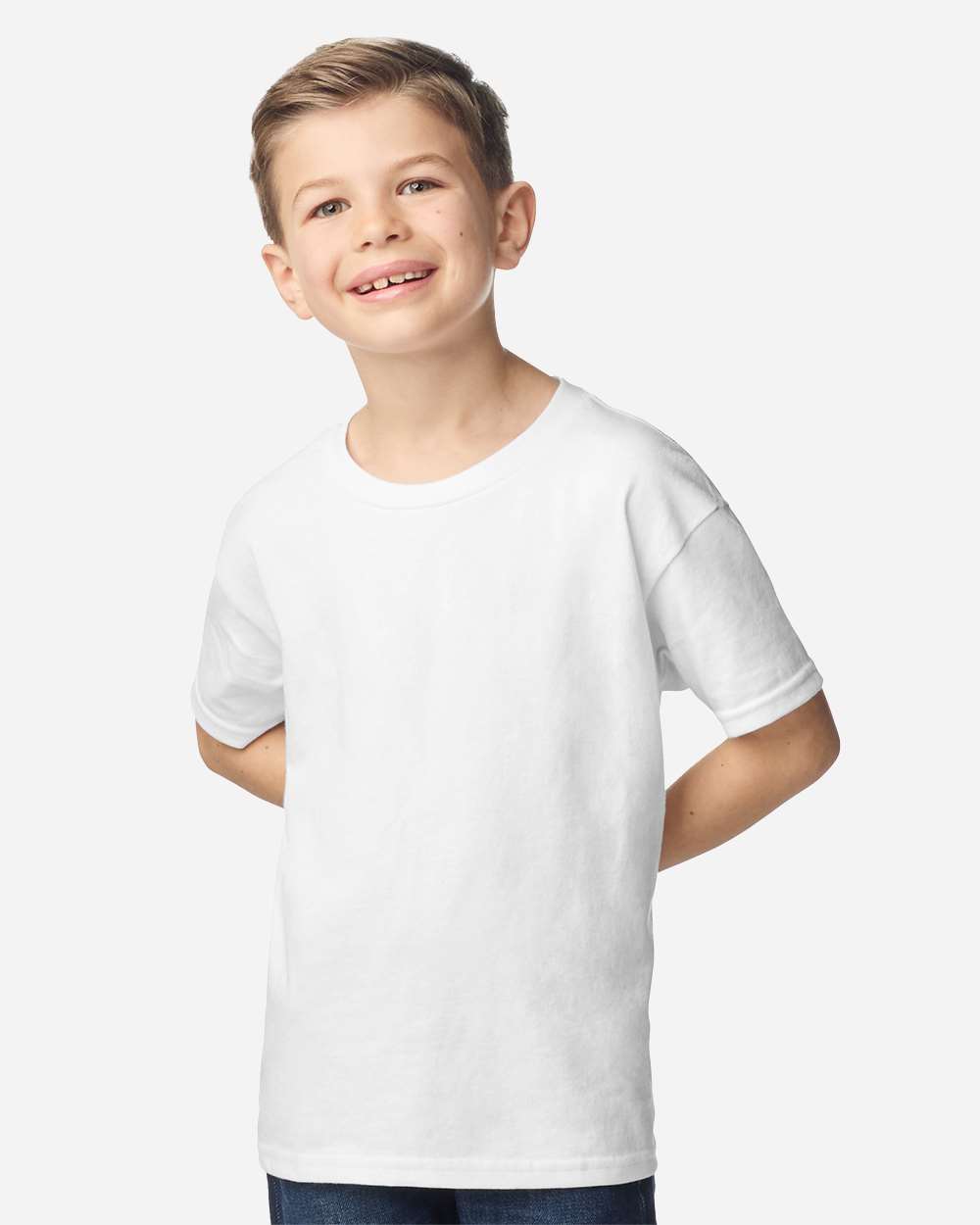 Youth Ultra Cotton T-Shirt White - model front
