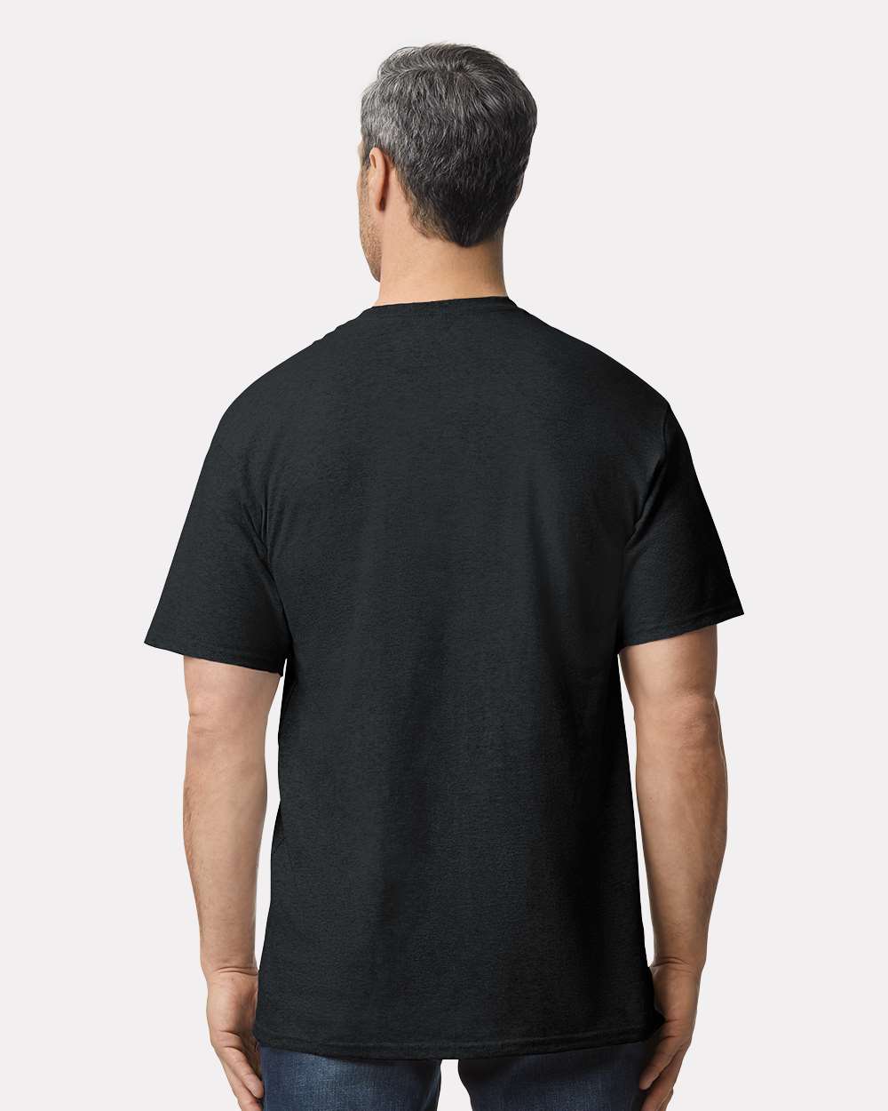 Men's Tall Ultra Cotton T-Shirt Black - model back
