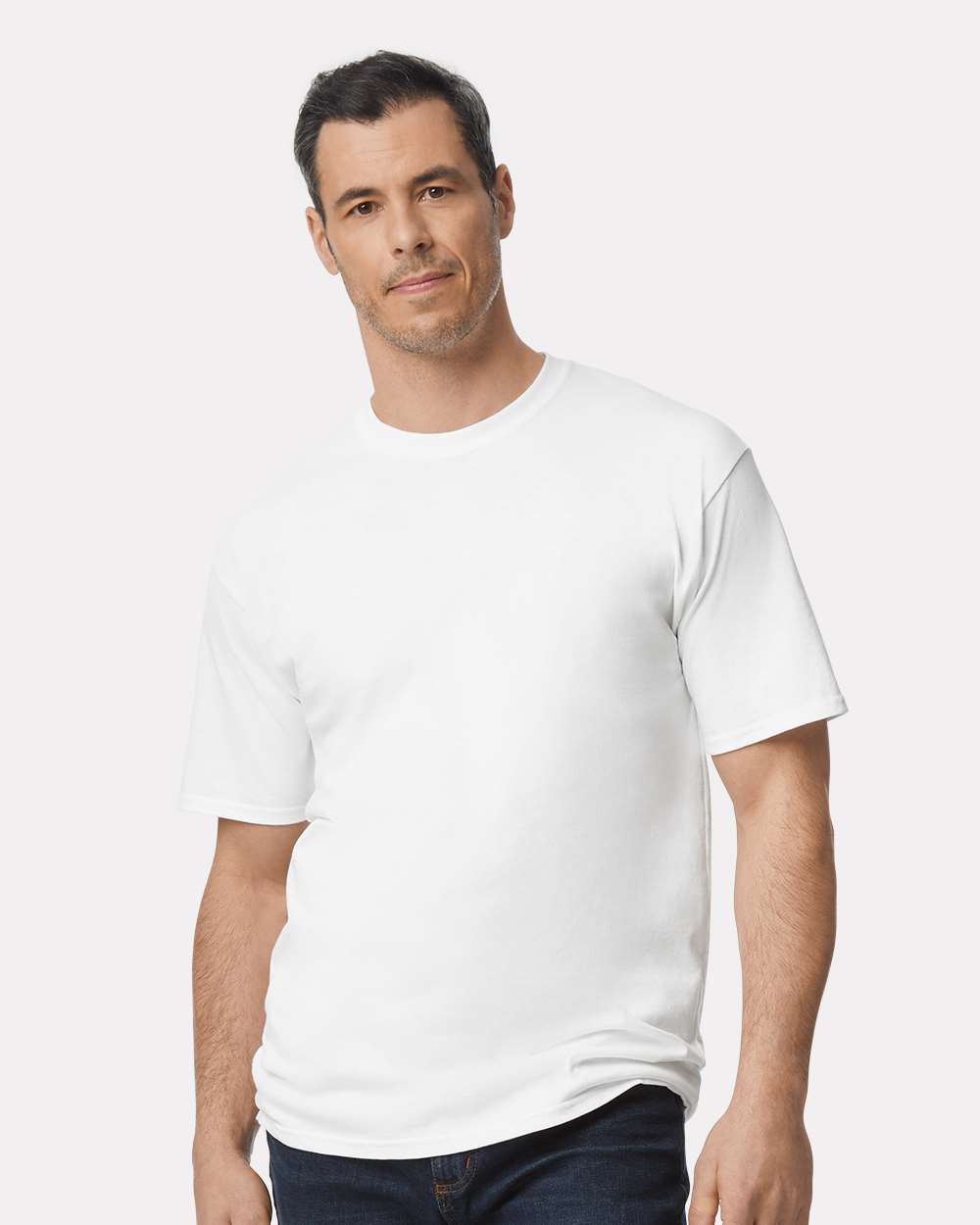 Men's Tall Ultra Cotton T-Shirt White - model front