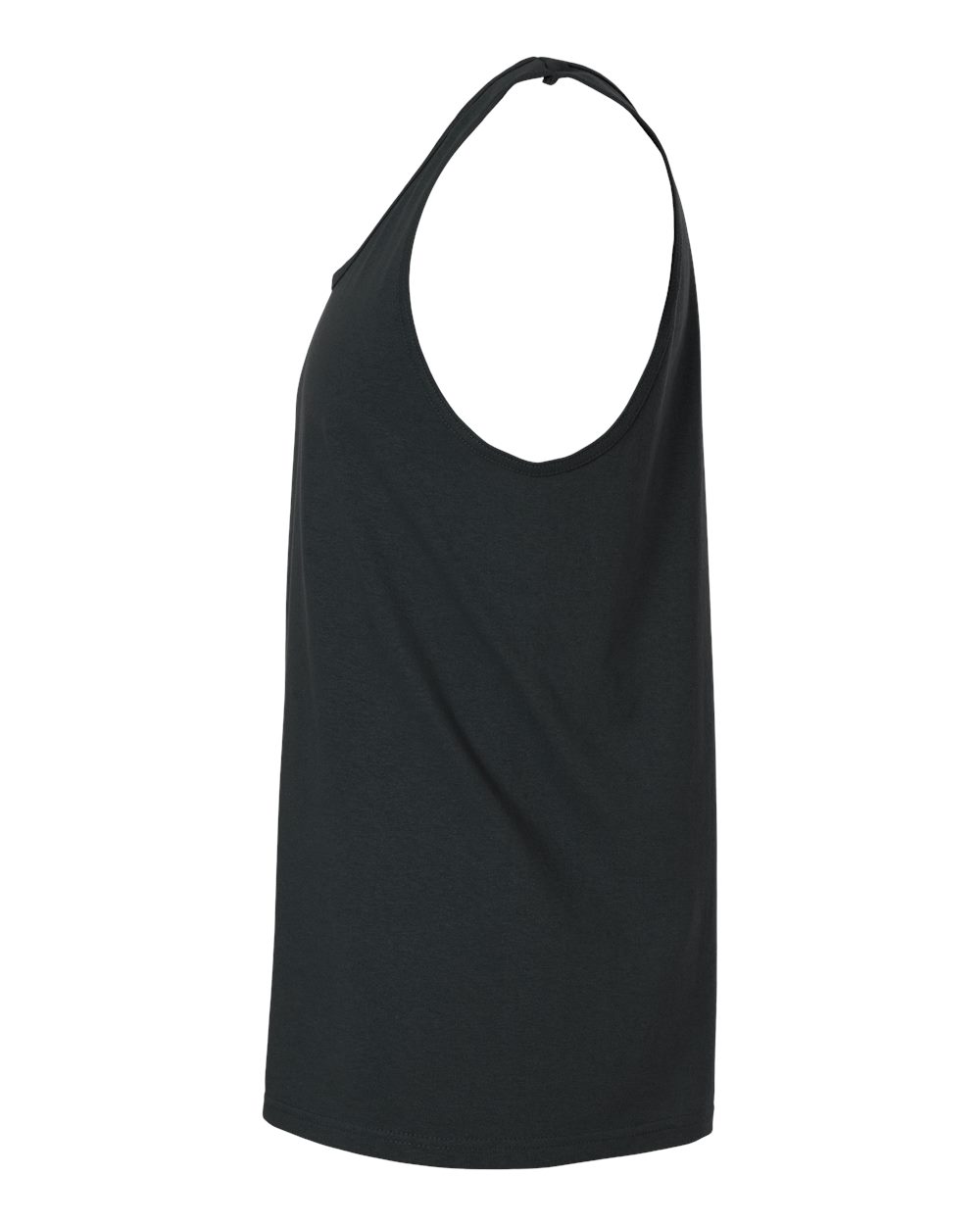 Unisex Ultra Cotton Tank Top Black - direct side