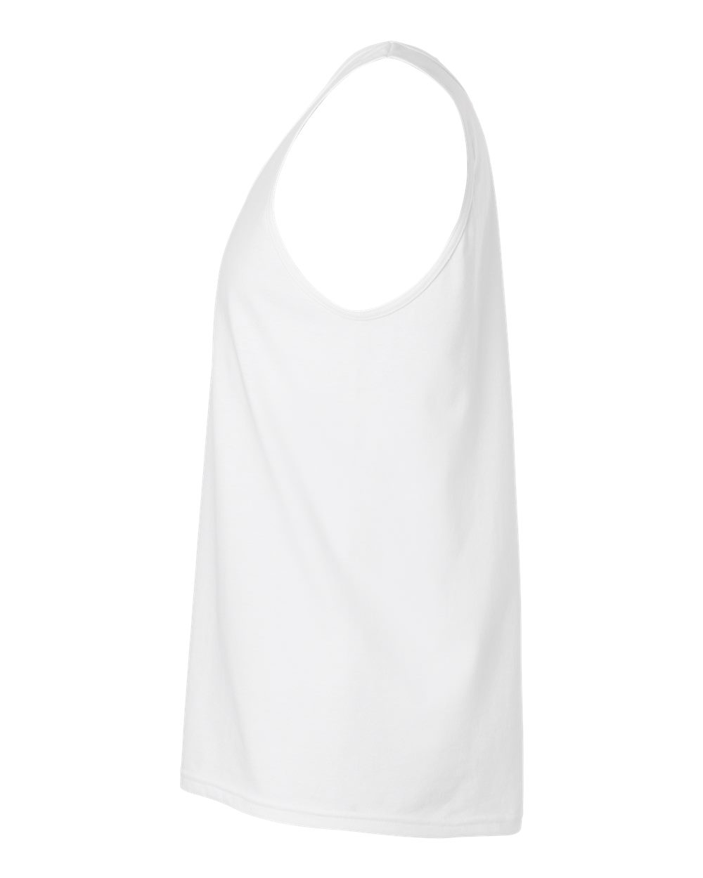 Unisex Ultra Cotton Tank Top White - direct side