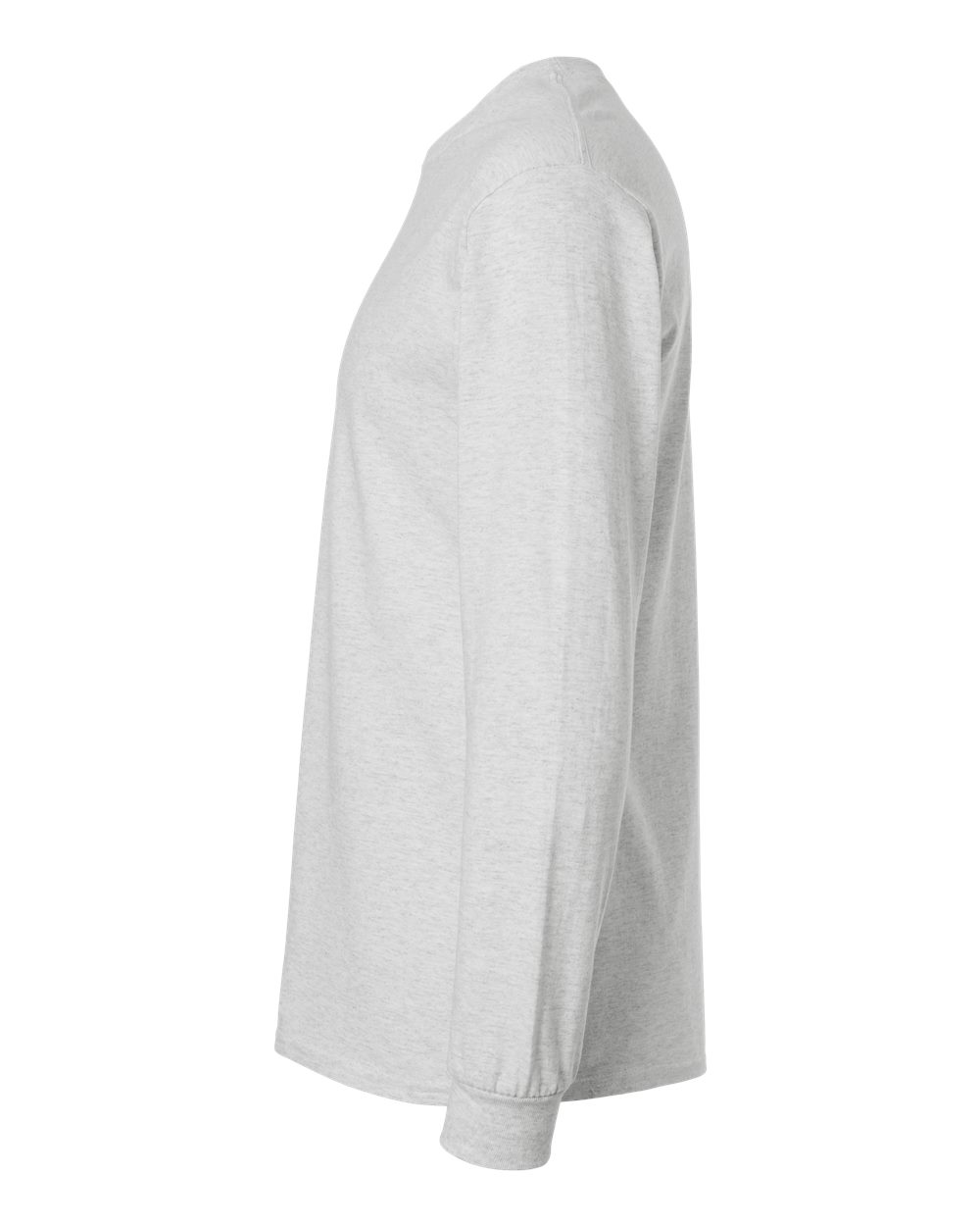 Unisex Ultra Cotton Long Sleeve T-Shirt Ash - direct side