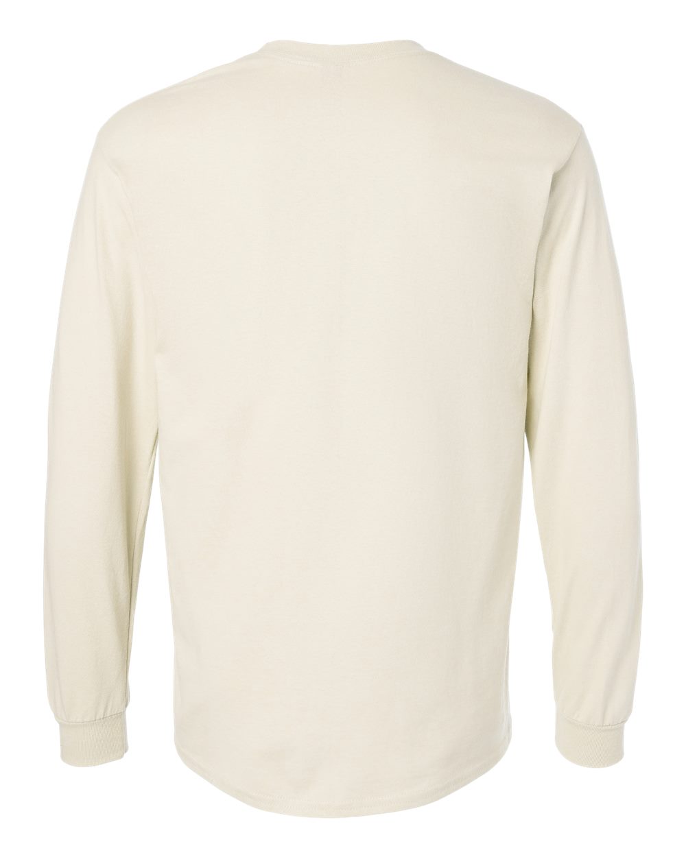 Unisex Ultra Cotton Long Sleeve T-Shirt Natural - back