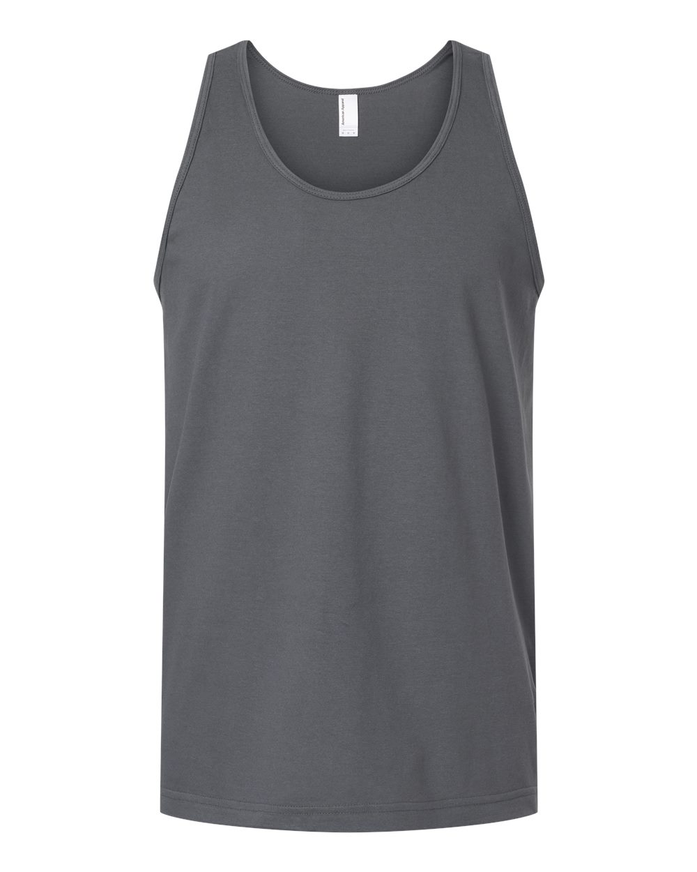 Unisex Fine Jersey Tank Asphalt - front