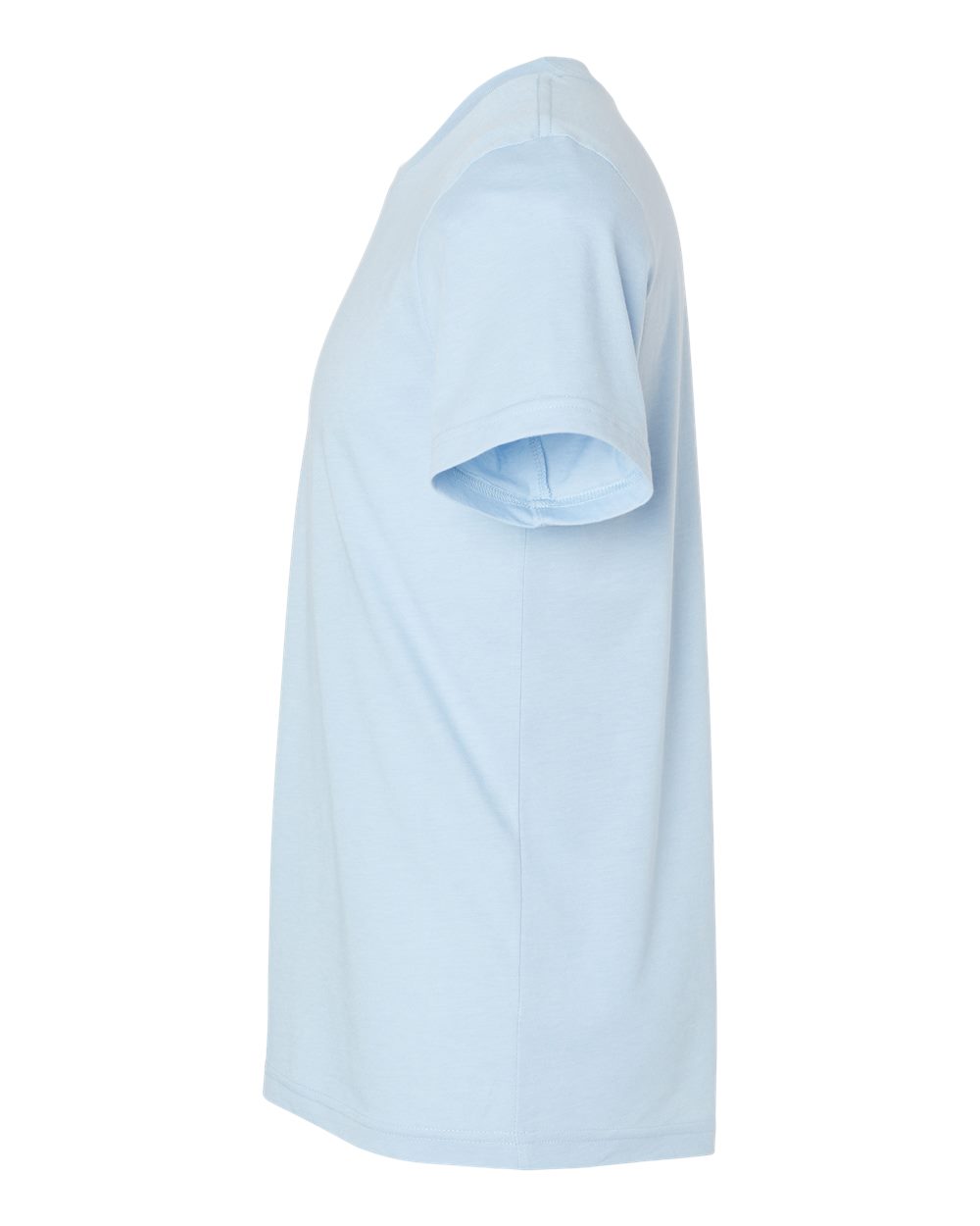 CVC Jersey Tee Heather Baby Blue - direct side