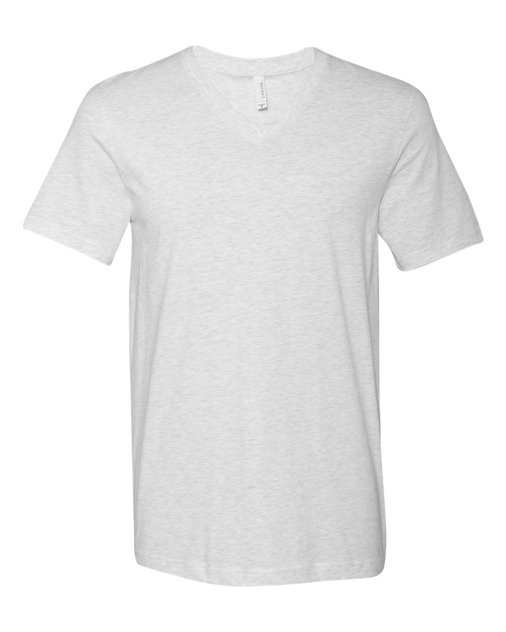 Unisex Jersey V-Neck Tee Ash - front