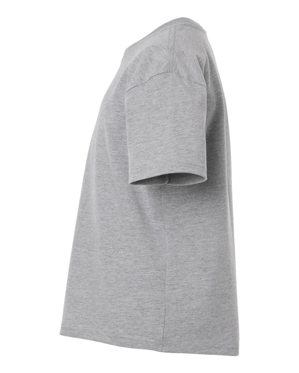 Youth 6 oz. Heavyweight Tee Athletic Heather - direct side