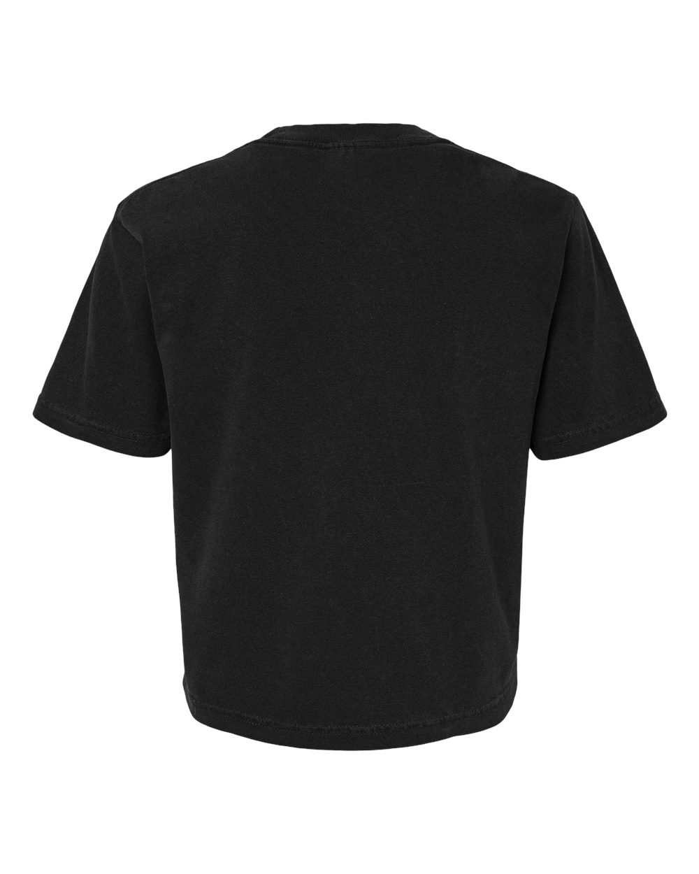 Women's Garment-Dyed Heavyweight Boxy T-Shirt Black - back