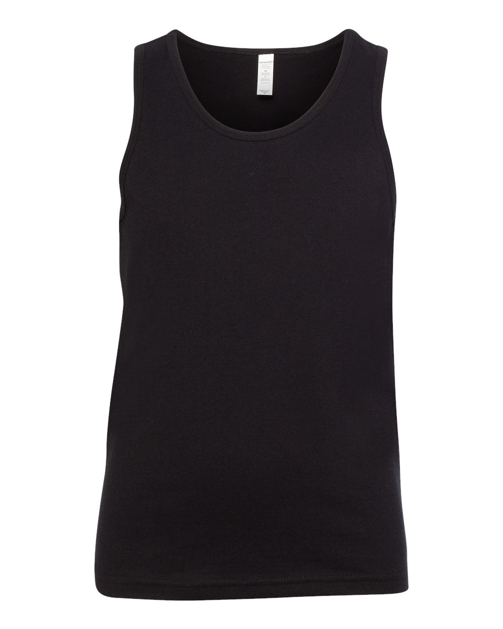 Youth Jersey Tank Black - front