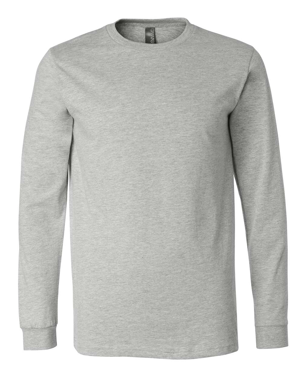 Heather CVC Long Sleeve Tee Athletic Heather - front