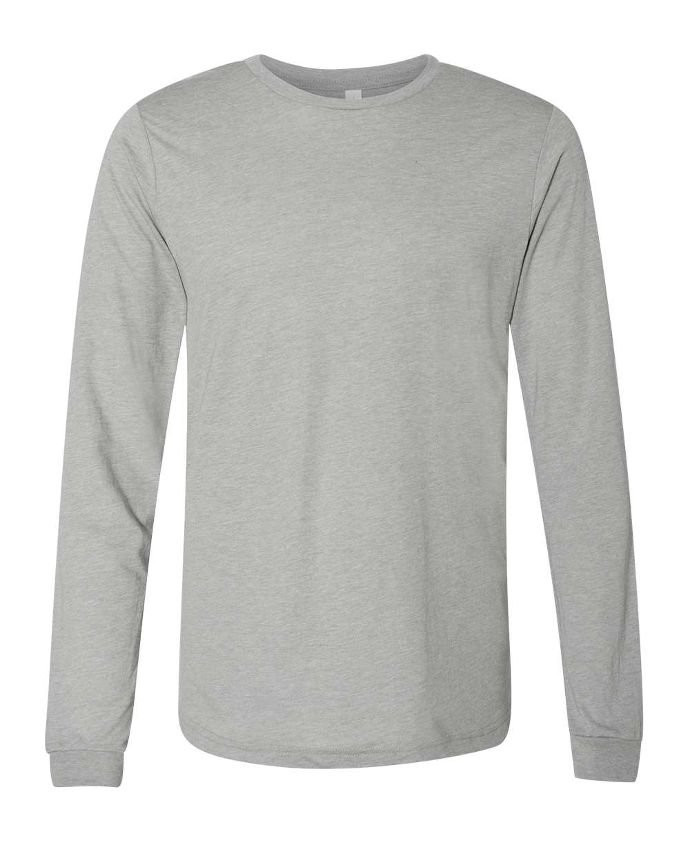 Unisex Triblend Long Sleeve Tee Athletic Grey Triblend - front