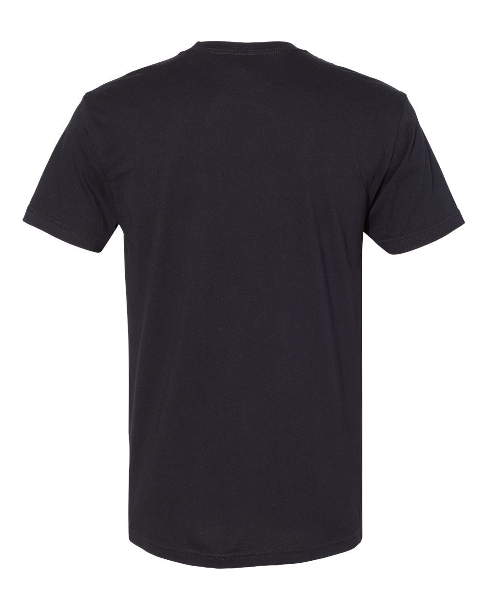Unisex Cotton Pocket T-Shirt Black - back