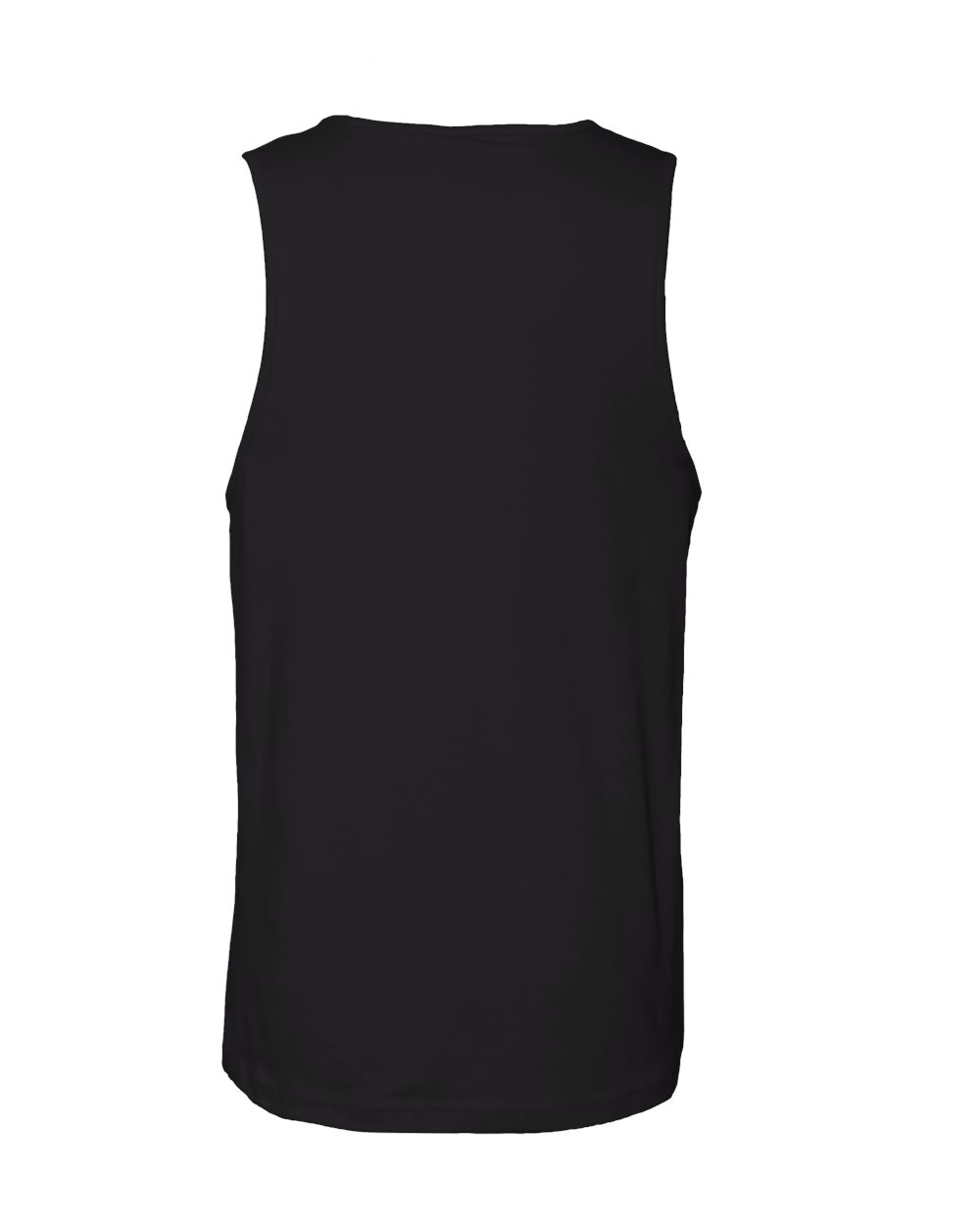 Men's Cotton Muscle Tank Black - back