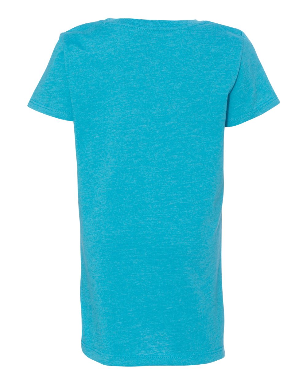 Girls' CVC Princess T-Shirt Bondi Blue - back
