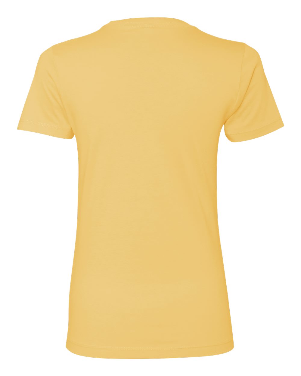 Women's Cotton T-Shirt Banana Cream - back