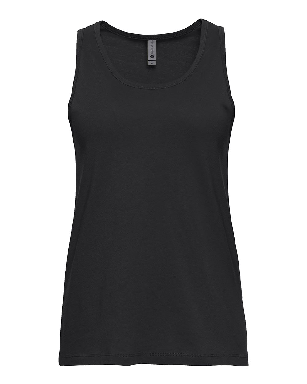 Women's Cotton Tank Black - front