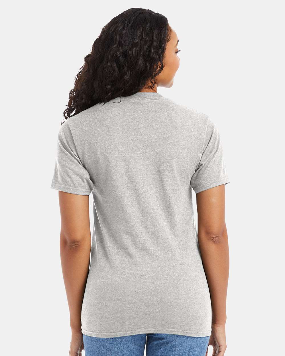 Unisex Beefy-T T-Shirt Ash - model back