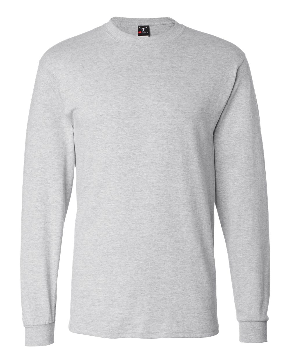 Unisex Beefy-T Long Sleeve T-Shirt Ash - front