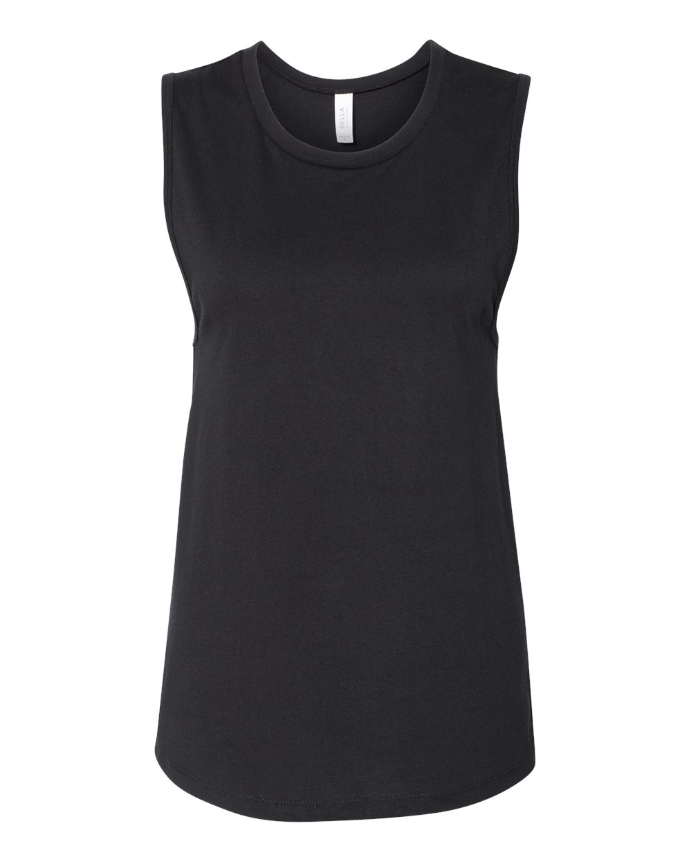 Women's Jersey Muscle Tank Black - front