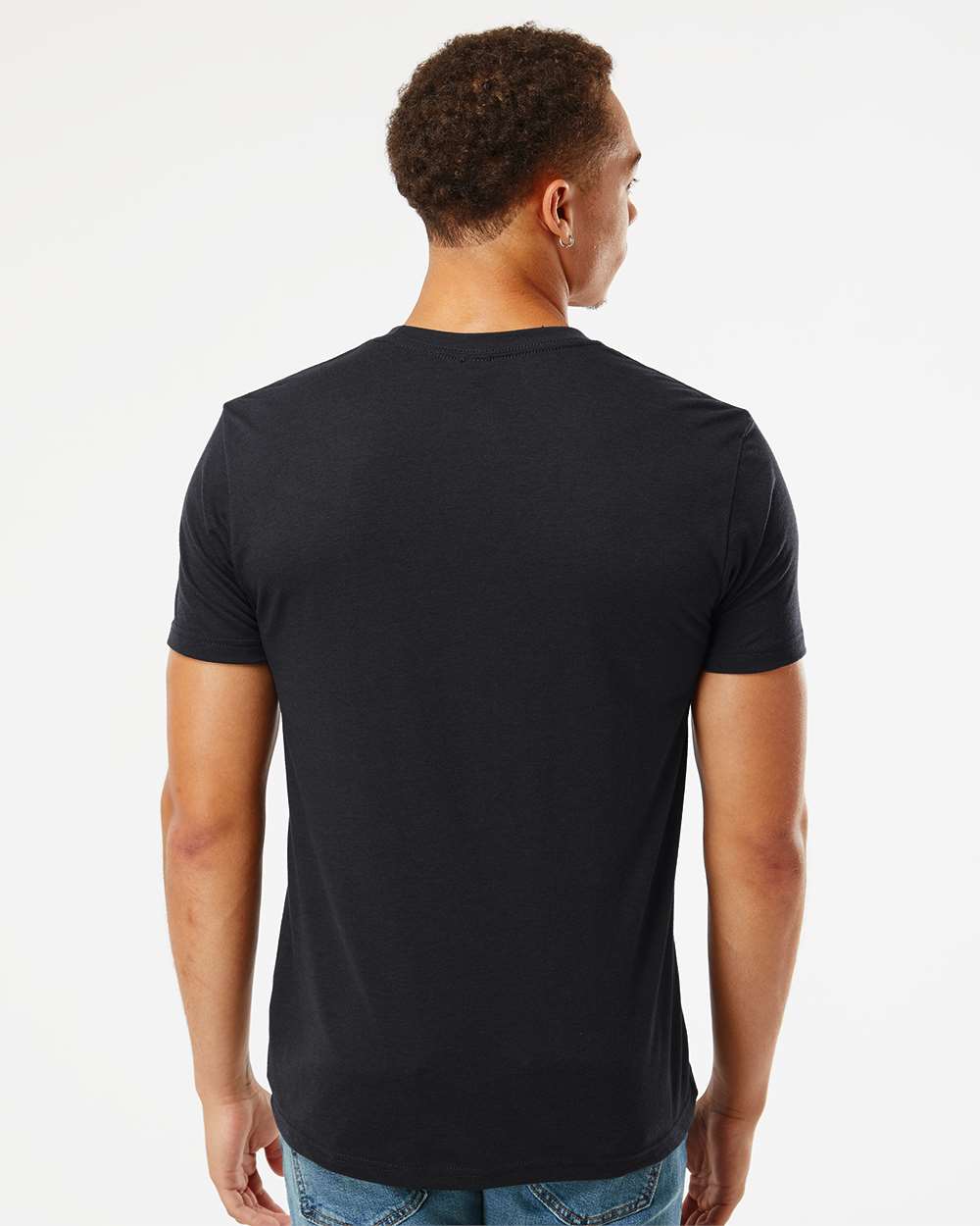 Unisex Triblend T-Shirt Black - model back