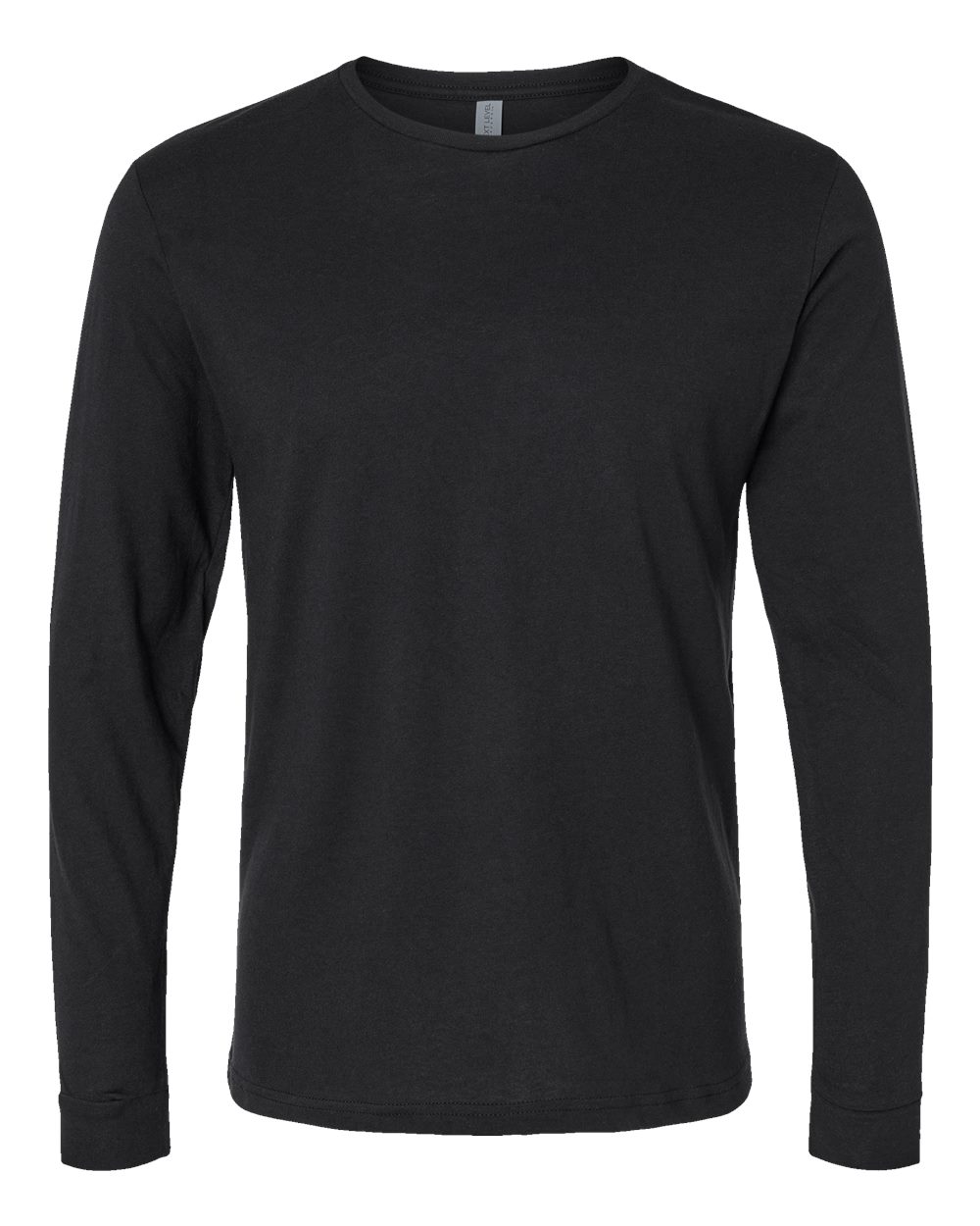 Unisex CVC Long Sleeve T-Shirt Black - front