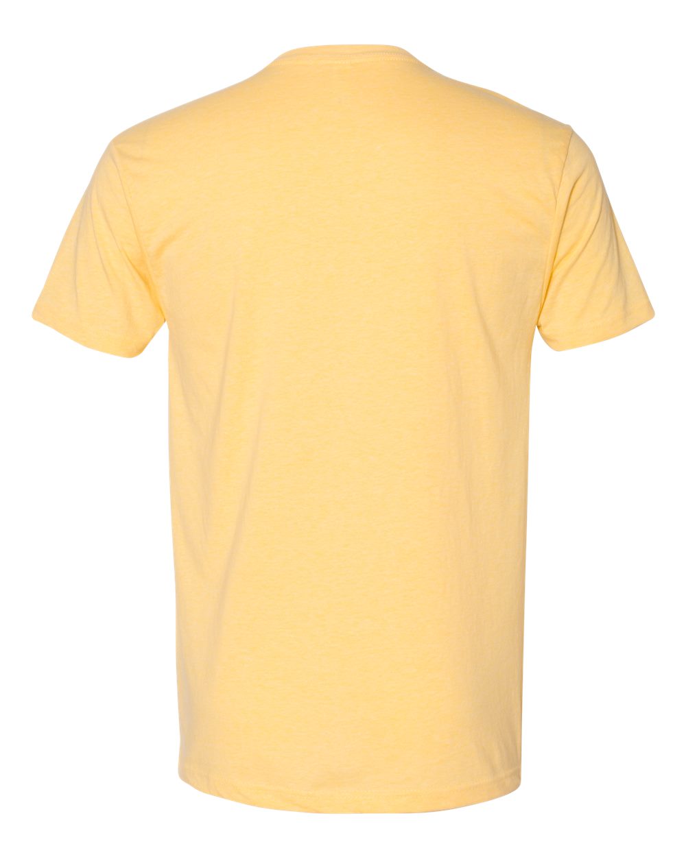 Men's CVC V-Neck T-Shirt Banana Cream - back
