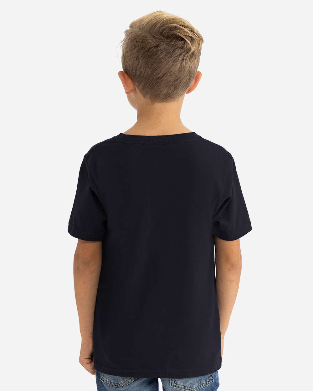 Youth Triblend T-Shirt Black - model back