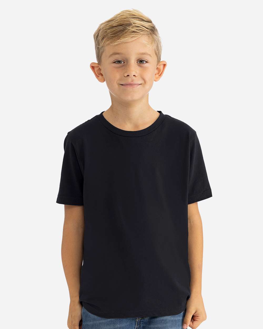 Youth Triblend T-Shirt Black - model front