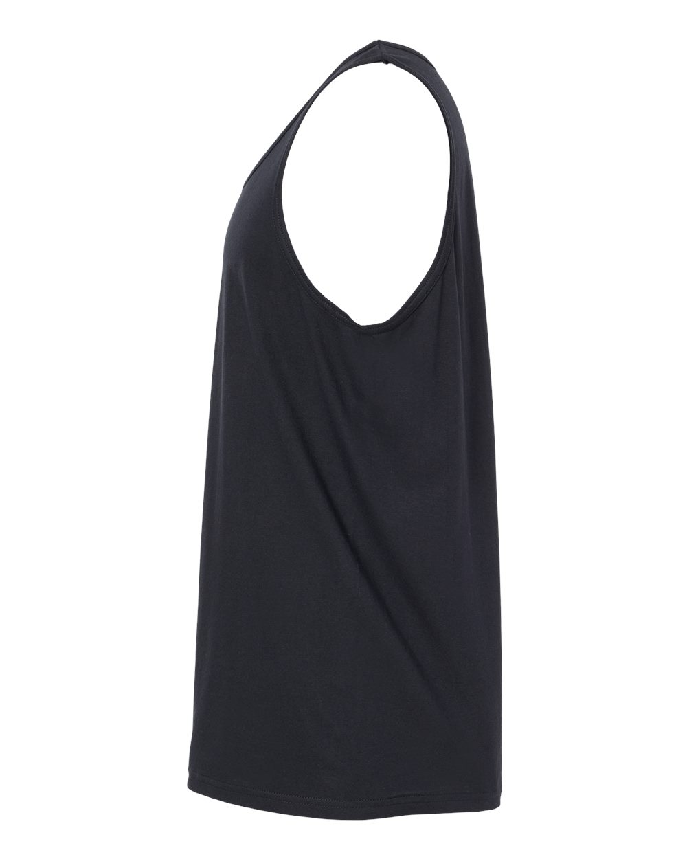 Unisex Softstyle Tank Top Black - direct side