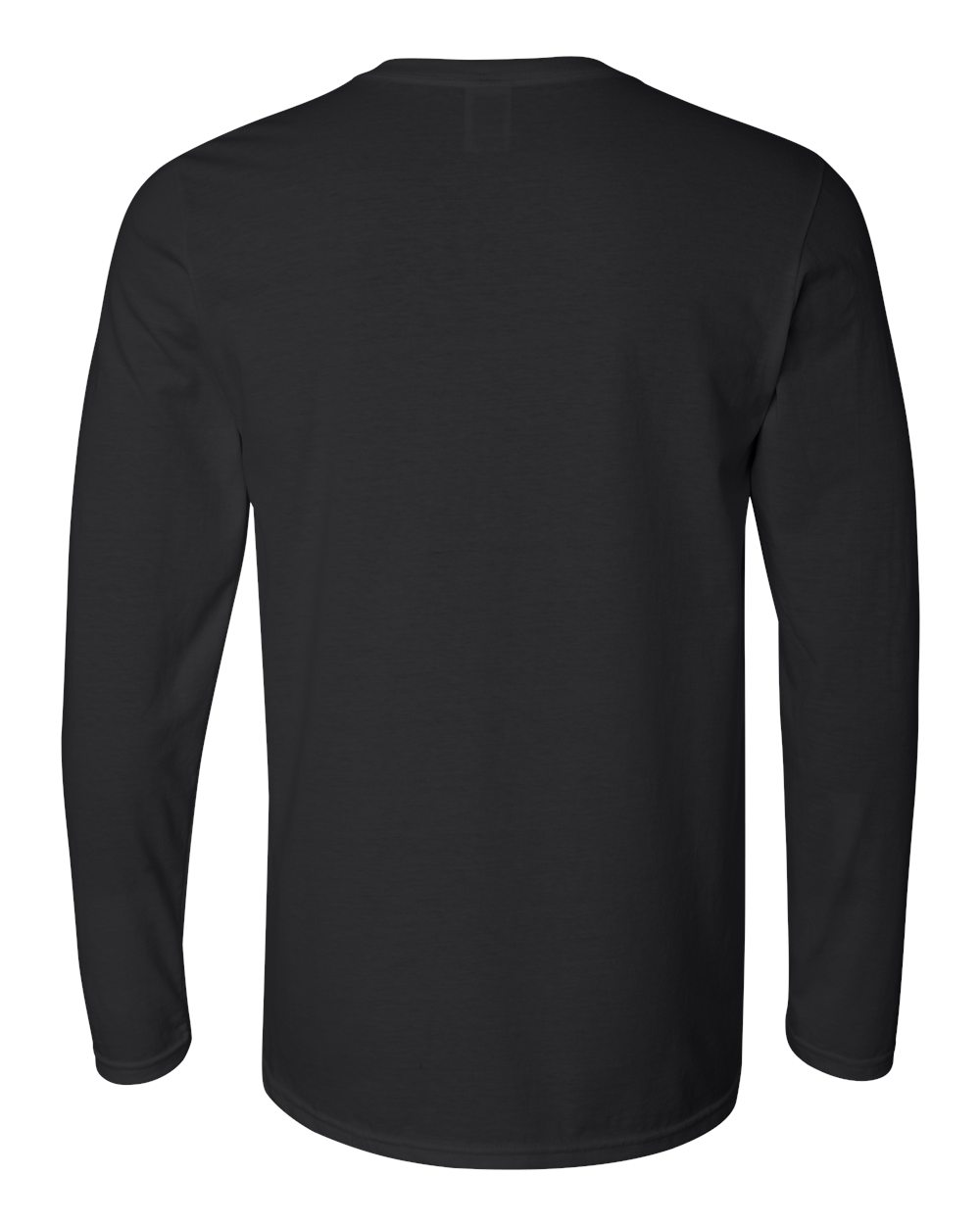 Unisex Softstyle Long Sleeve T-Shirt Black - back