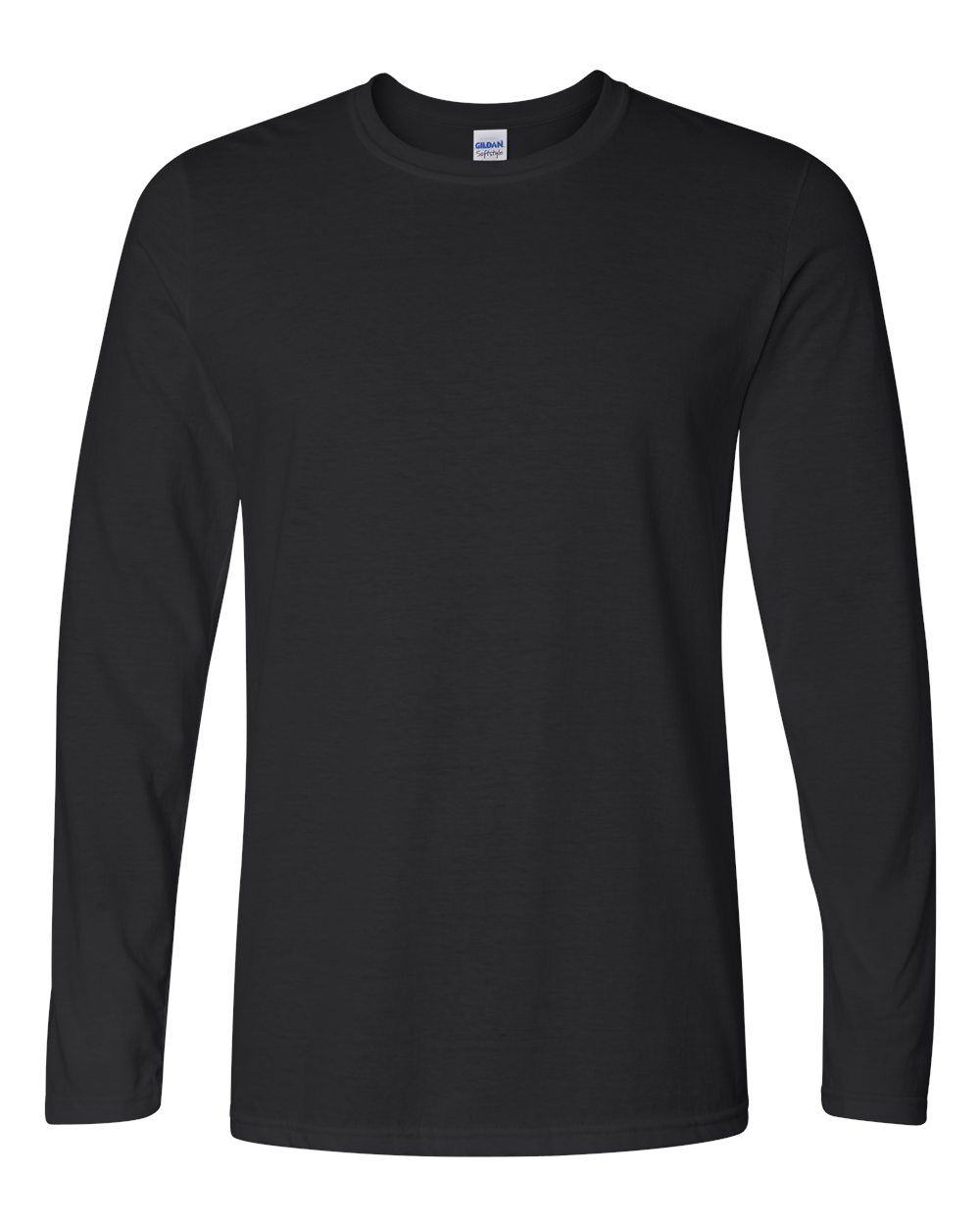 Unisex Softstyle Long Sleeve T-Shirt Black - front